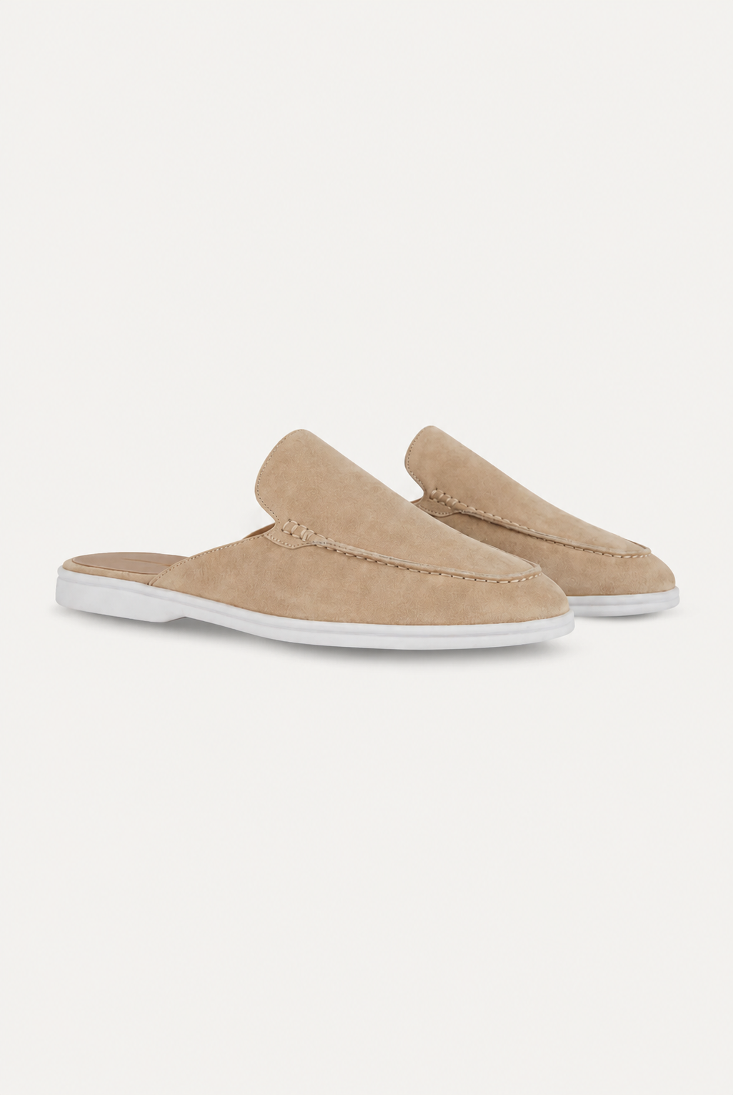 Yacht Suede Mule Beige