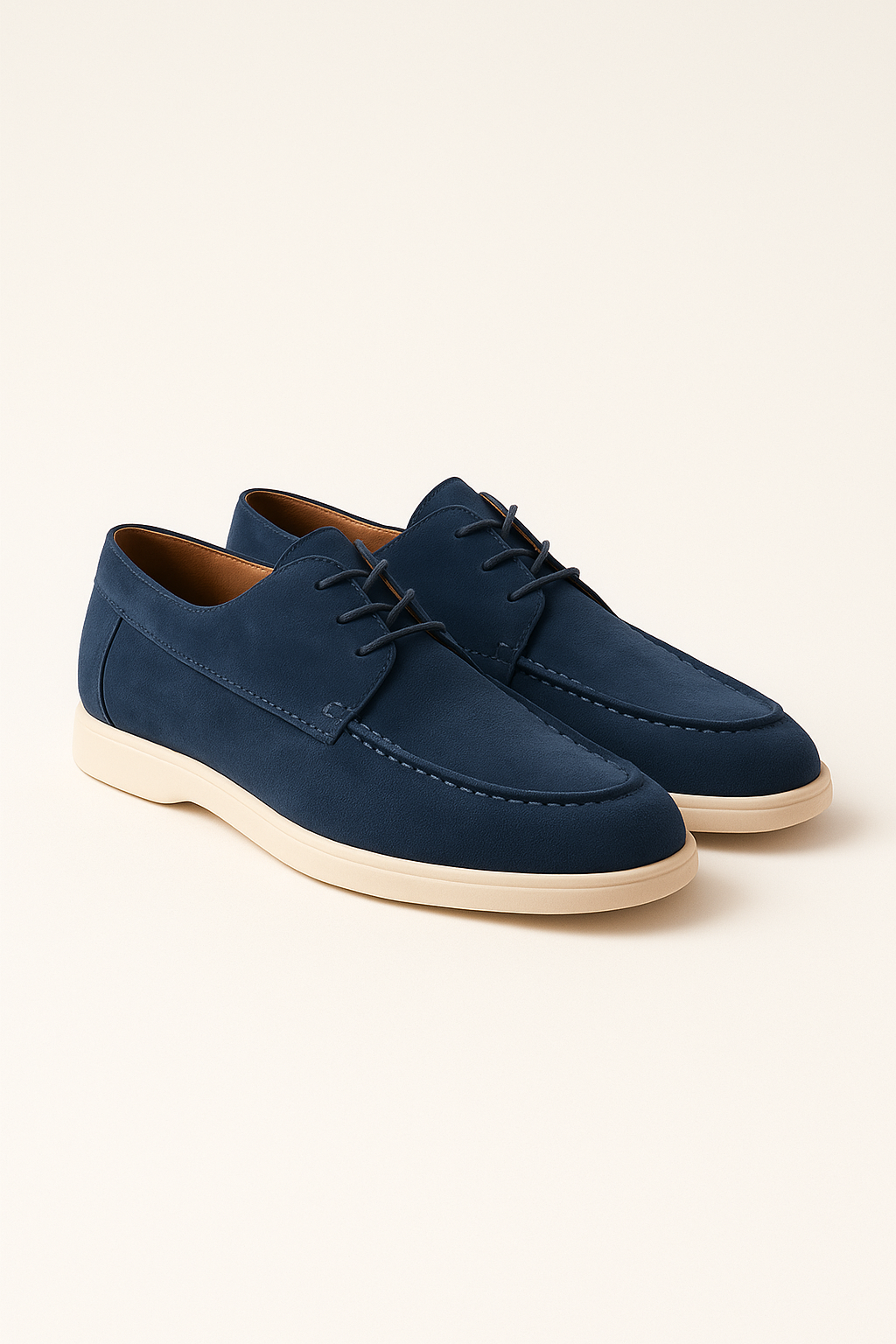 Maretti Suede Lace Shoes Navy