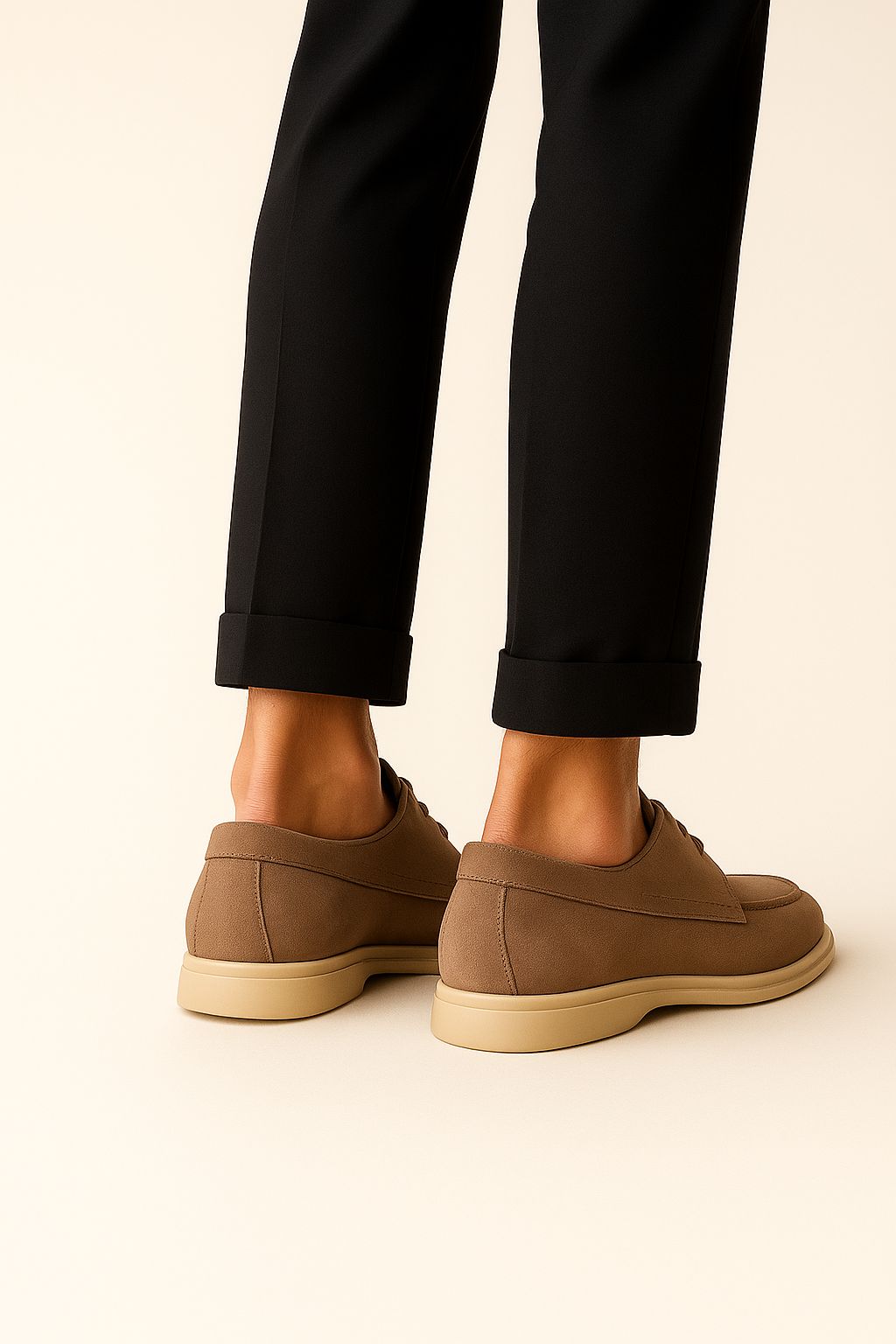 Maretti Suede Lace Shoes Beige