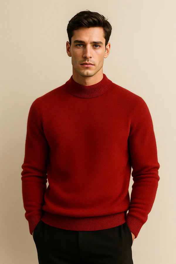 Marenzo Cashmere Crewneck Burgundy