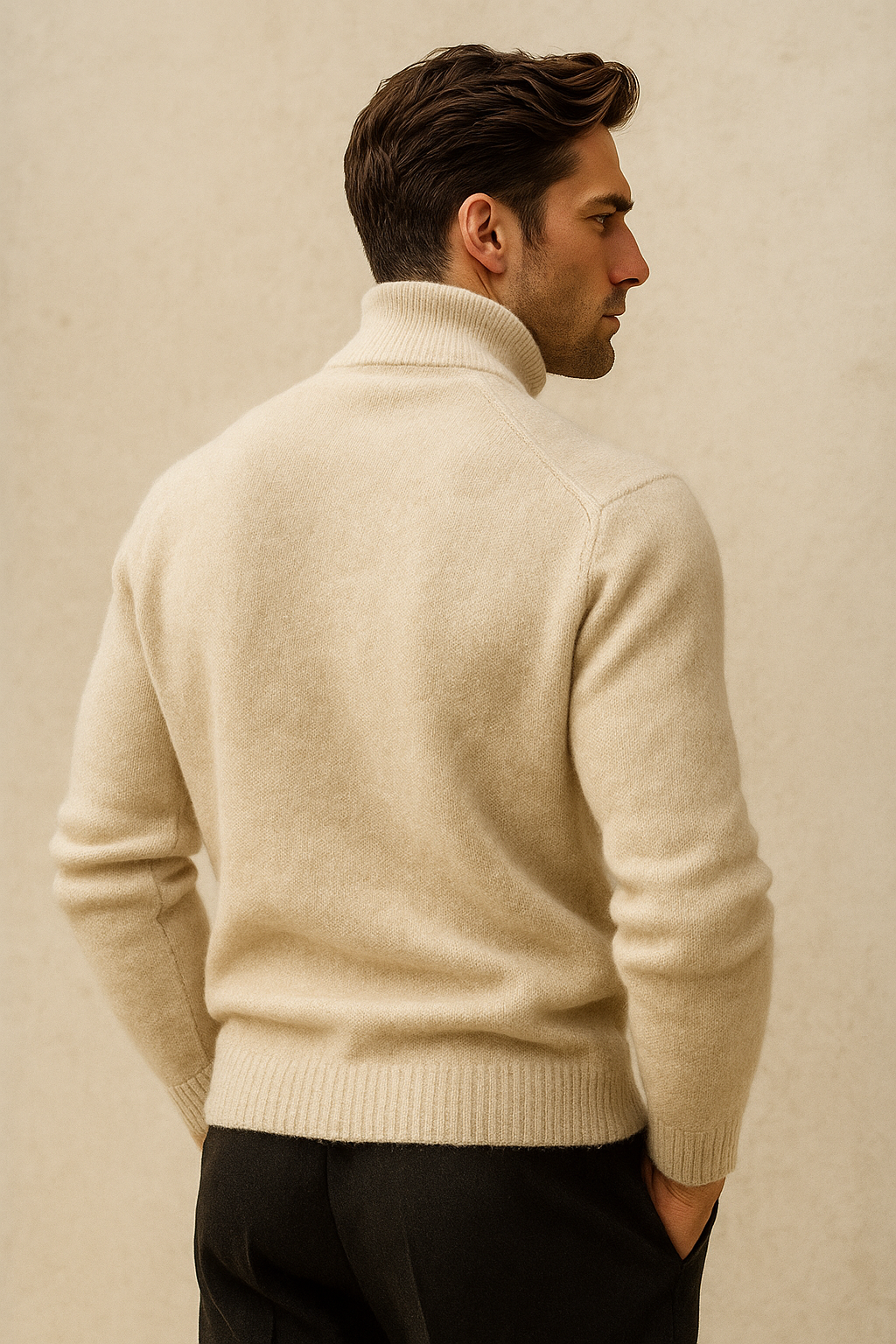 Avenzo Cashmere Turtleneck Ivory