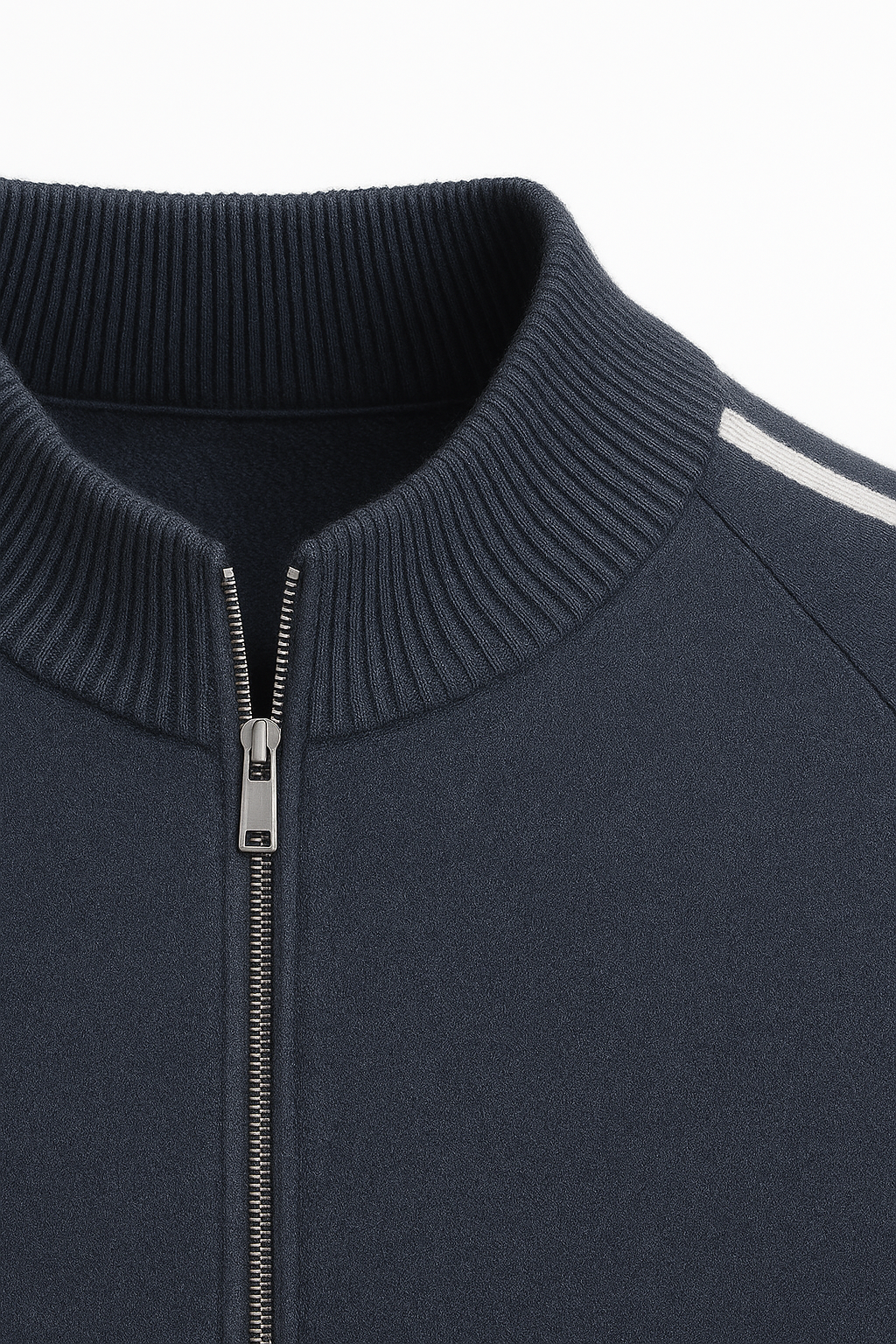 Lorenti Cashmere Zip Knit Navy