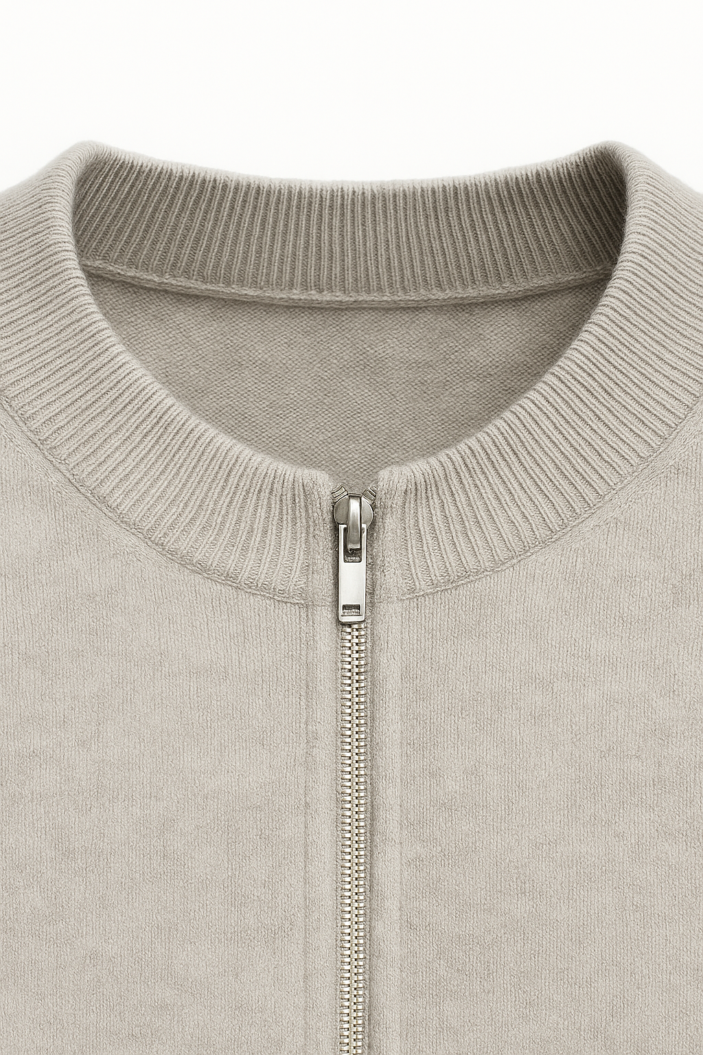 Lorenti Cashmere Zip Knit Grey