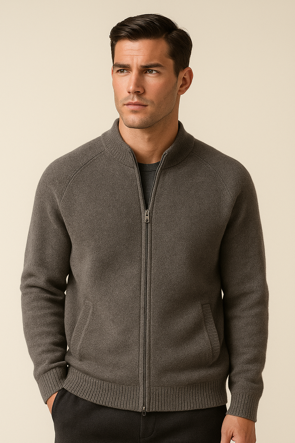Arento Merino Cardigan Grey