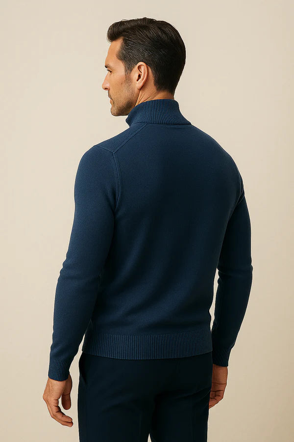 Varelli Quarter-Zip Dark Blue