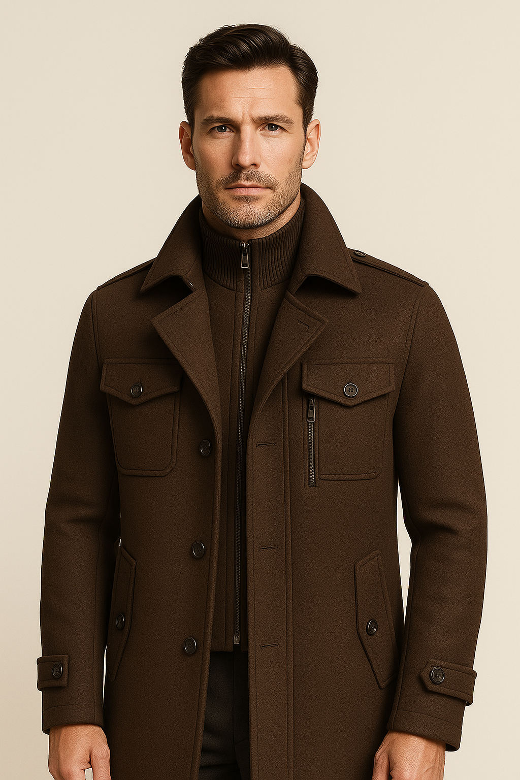 Melvin Field Coat Brown