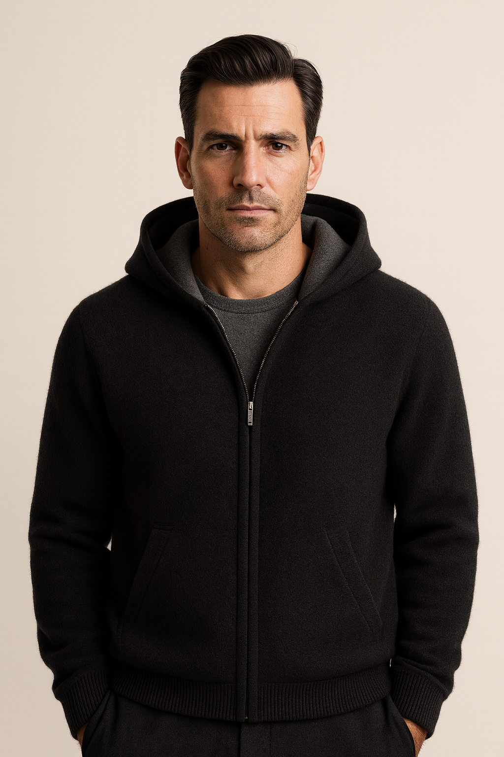 Novaro Hooded Zip Knit