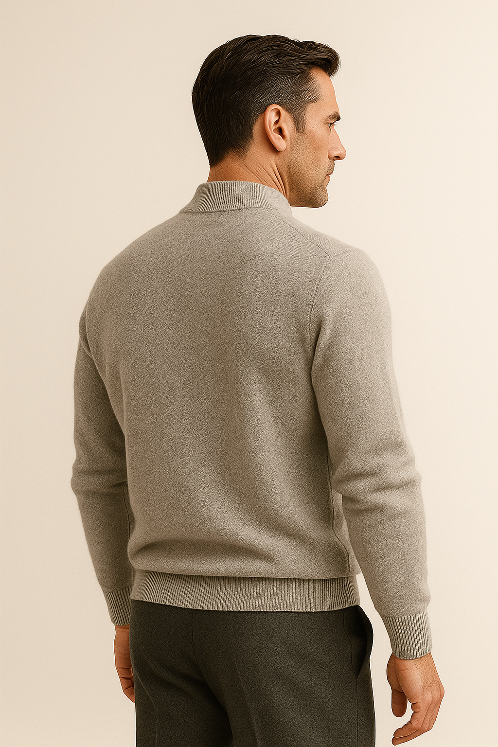 Vantori Mock Neck Knit Grey