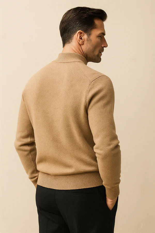 Vantori Mock Neck Knit Beige
