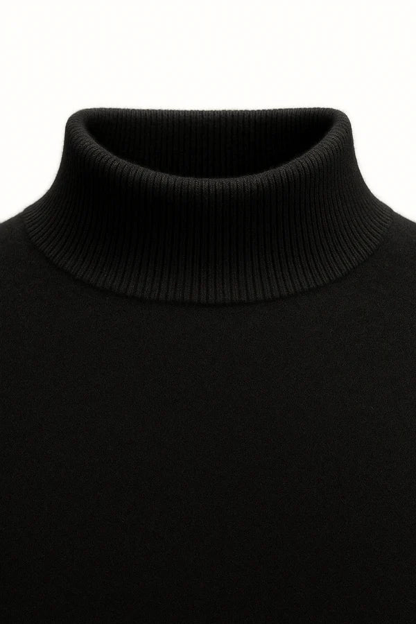 Vantori Mock Neck Knit Black