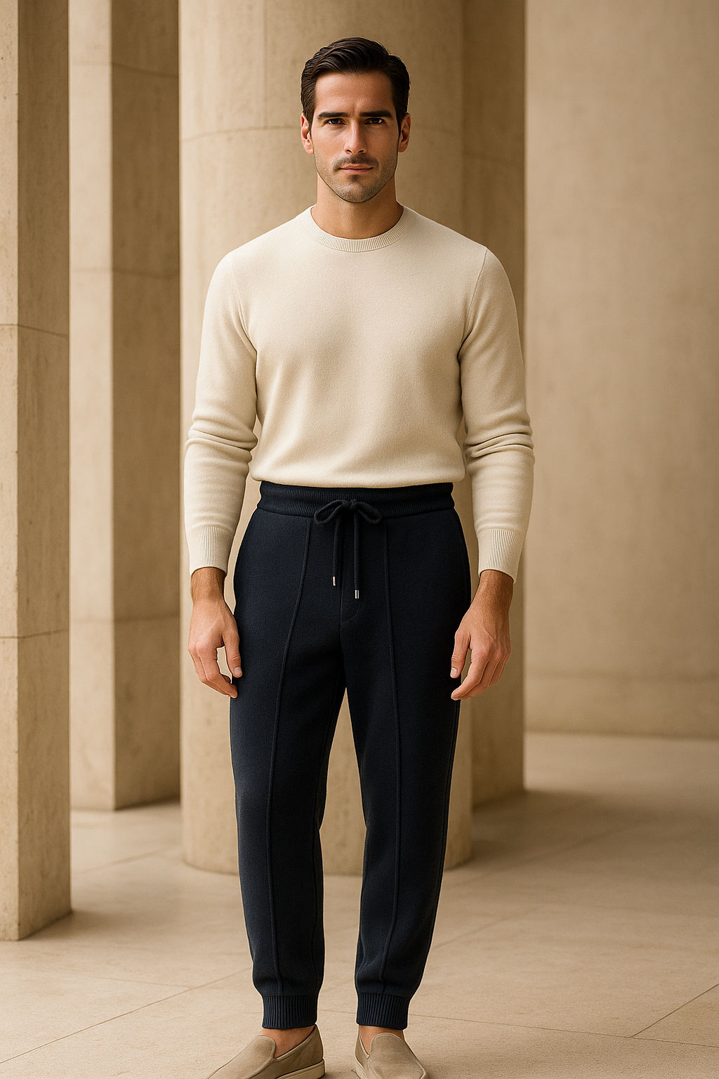 Sartore Cashmere Trousers Navy