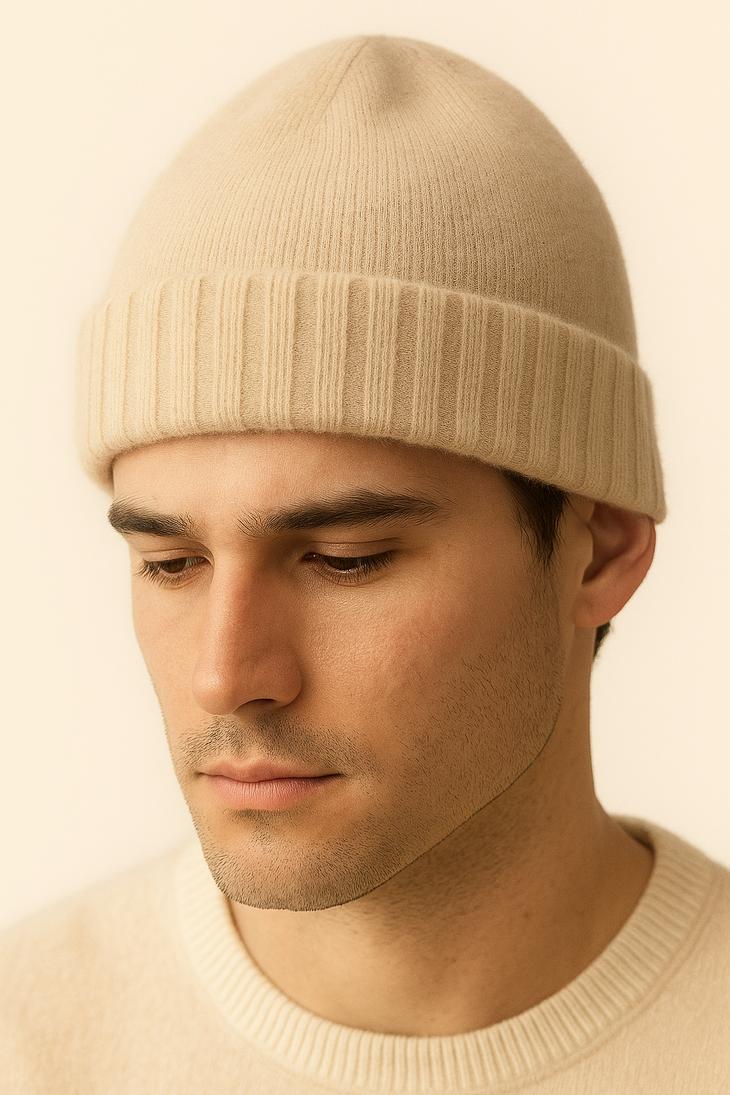 Bellora Cashmere Beanie Beige