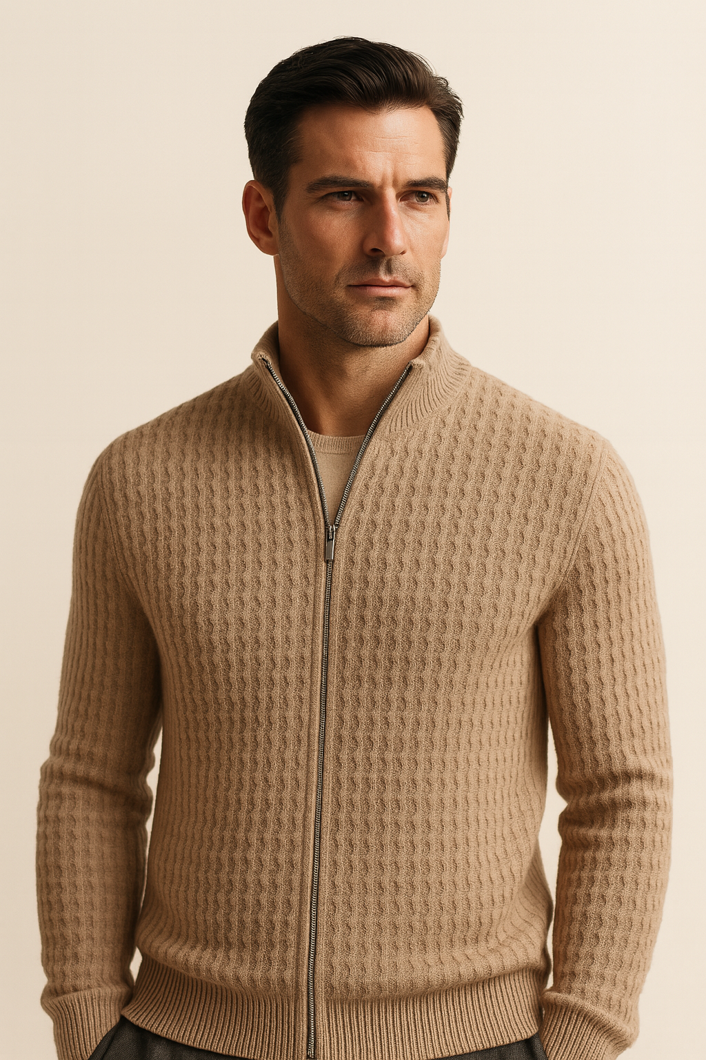 Fairmont Cashmere Sweater Beige