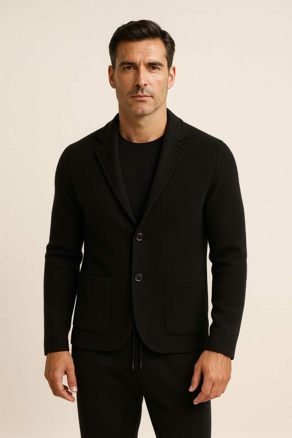 Matteo Cashmere Set Black