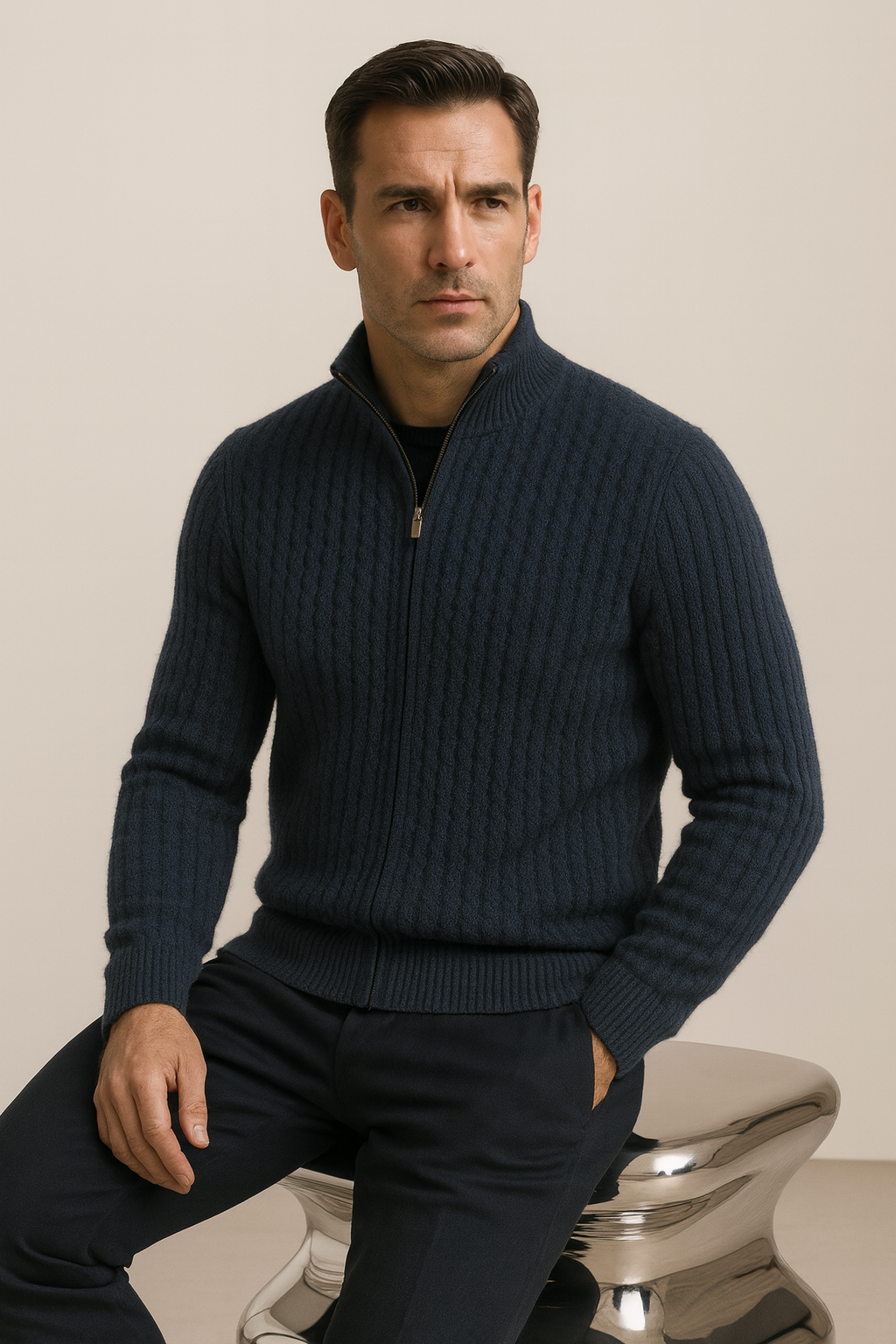 Fairmont Cashmere Sweater Blue