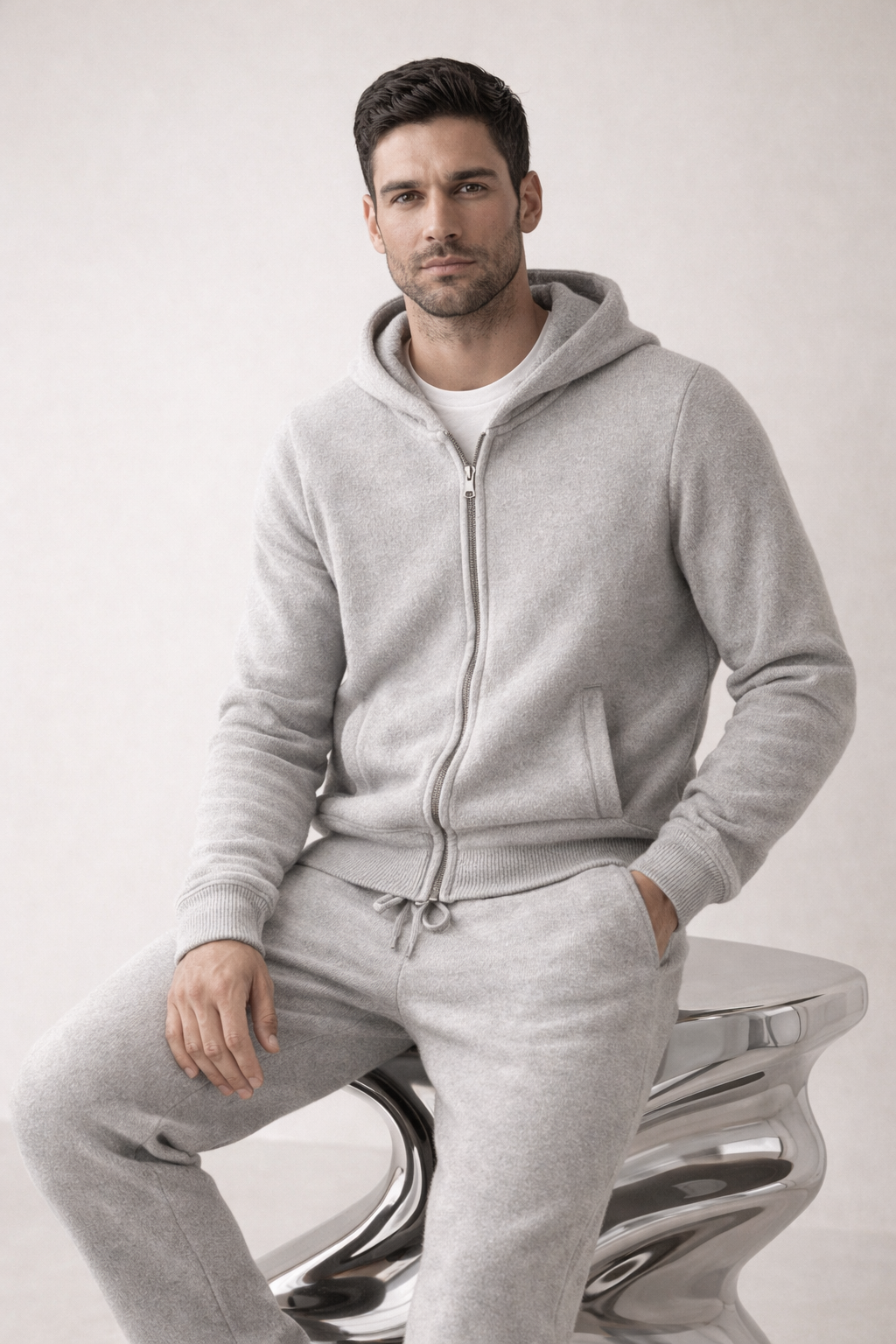 Leonis Cashmere Set Grey