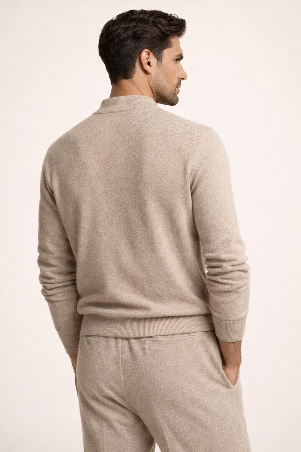 Silvio Wool Button Set Camel