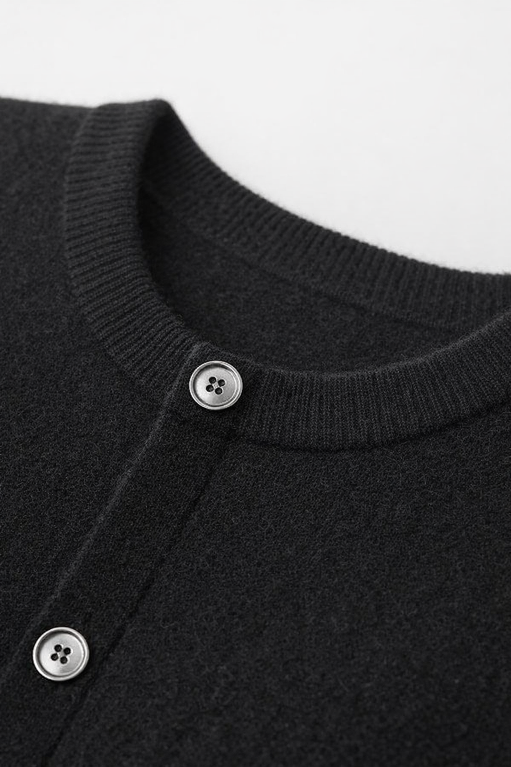 Silvio Wool Button Set Black