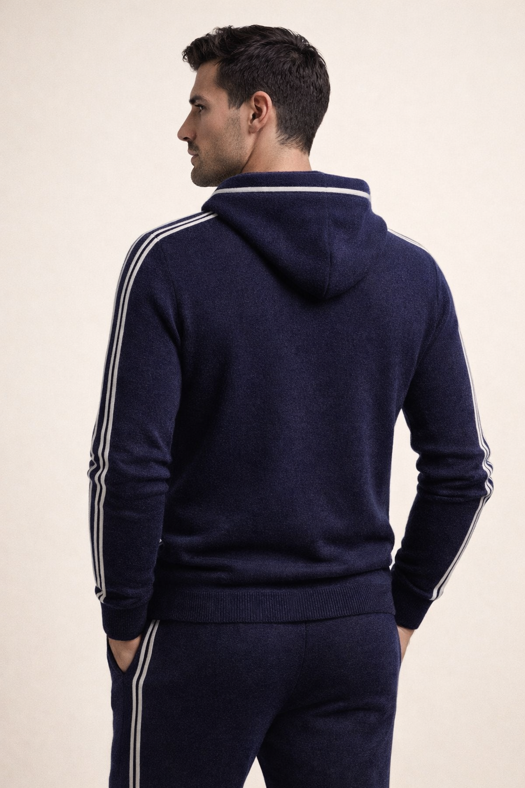 Giancarlo Hooded Zip Set Navy