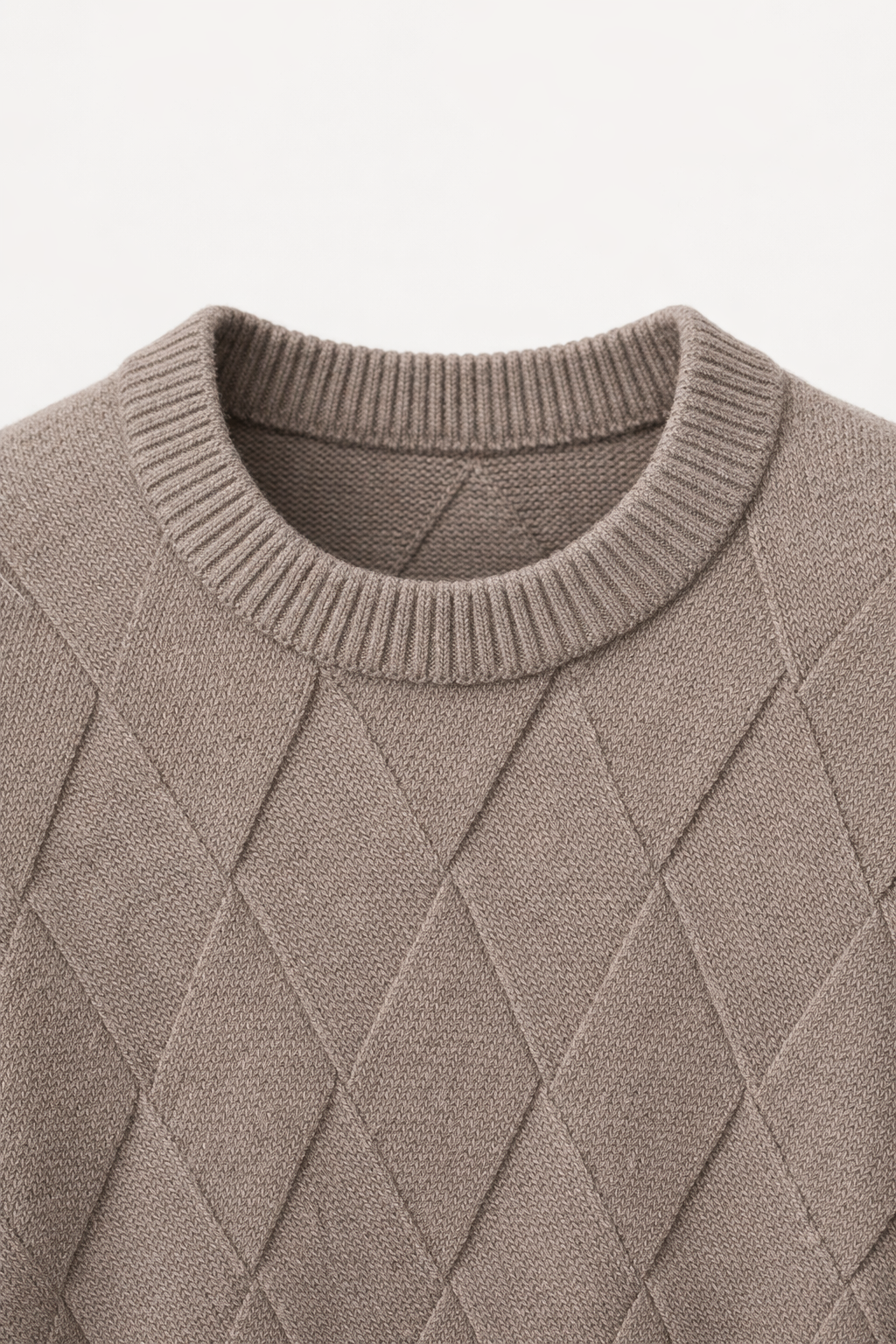 Cesare Knit Crewneck Sweater Brown