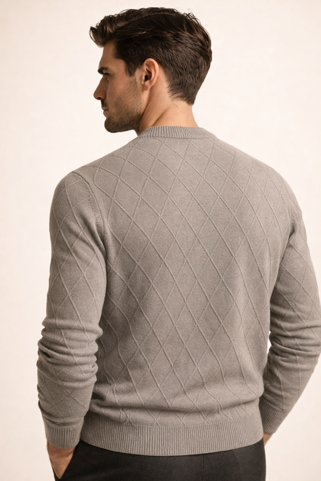 Cesare Knit Crewneck Sweater Brown