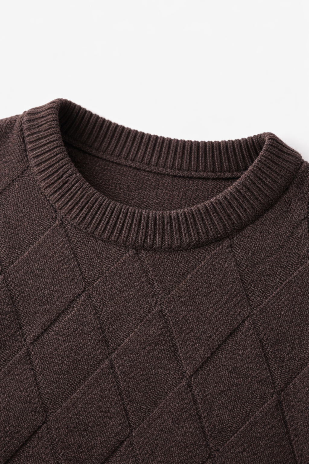 Cesare Knit Crewneck Sweater Mocha