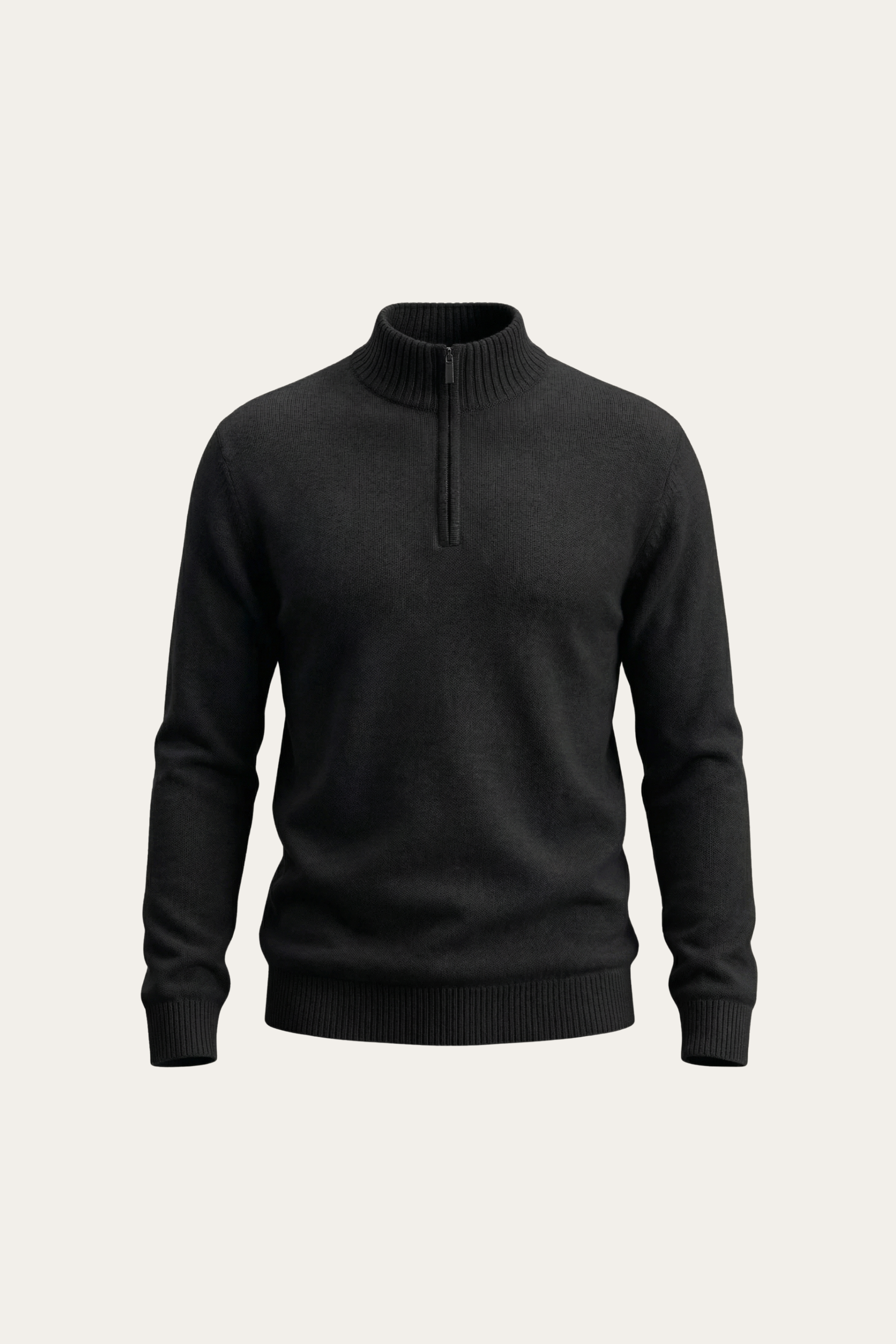 Enrico Half Zip Black