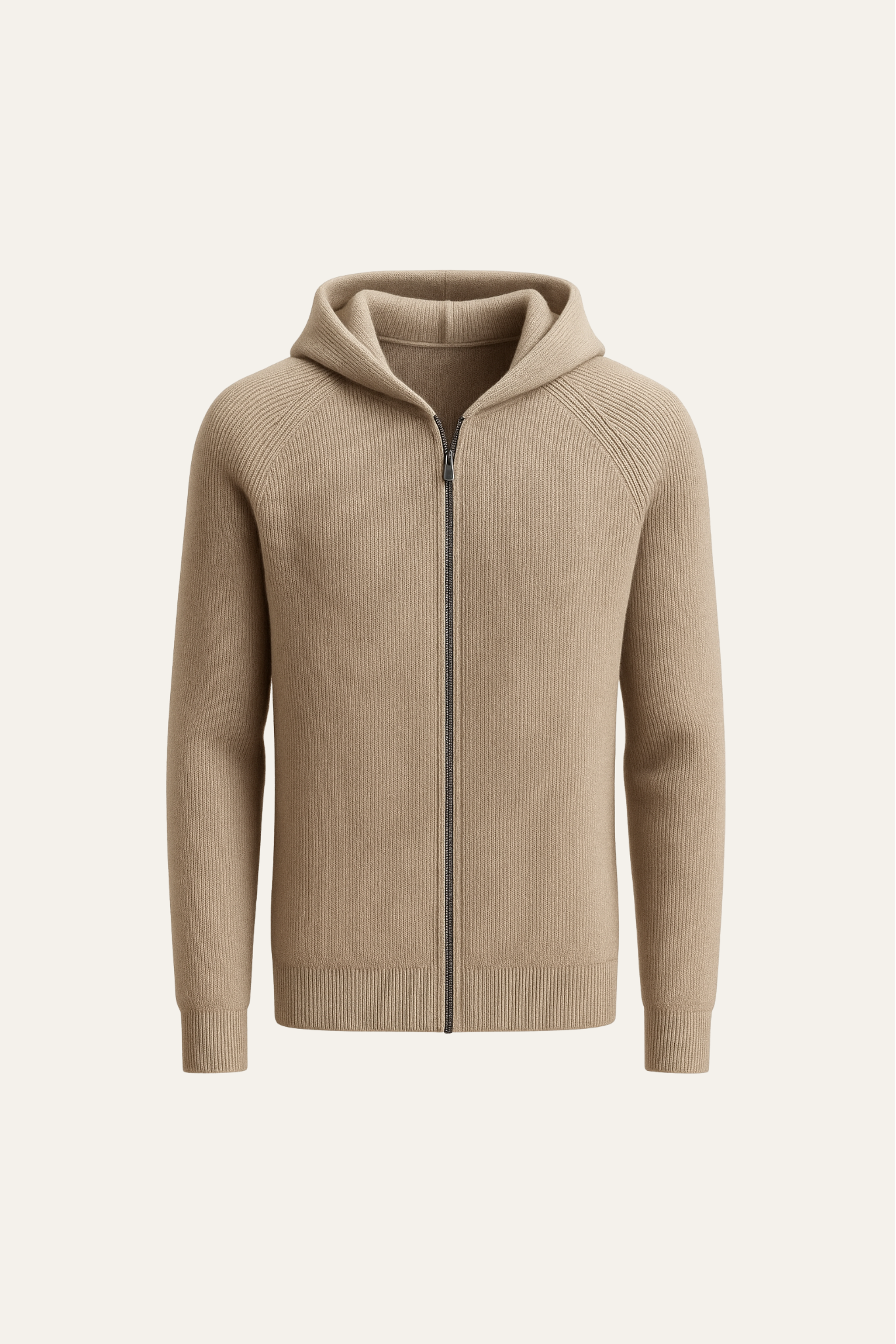 Amalfi Merino Hooded Sweater Taupe