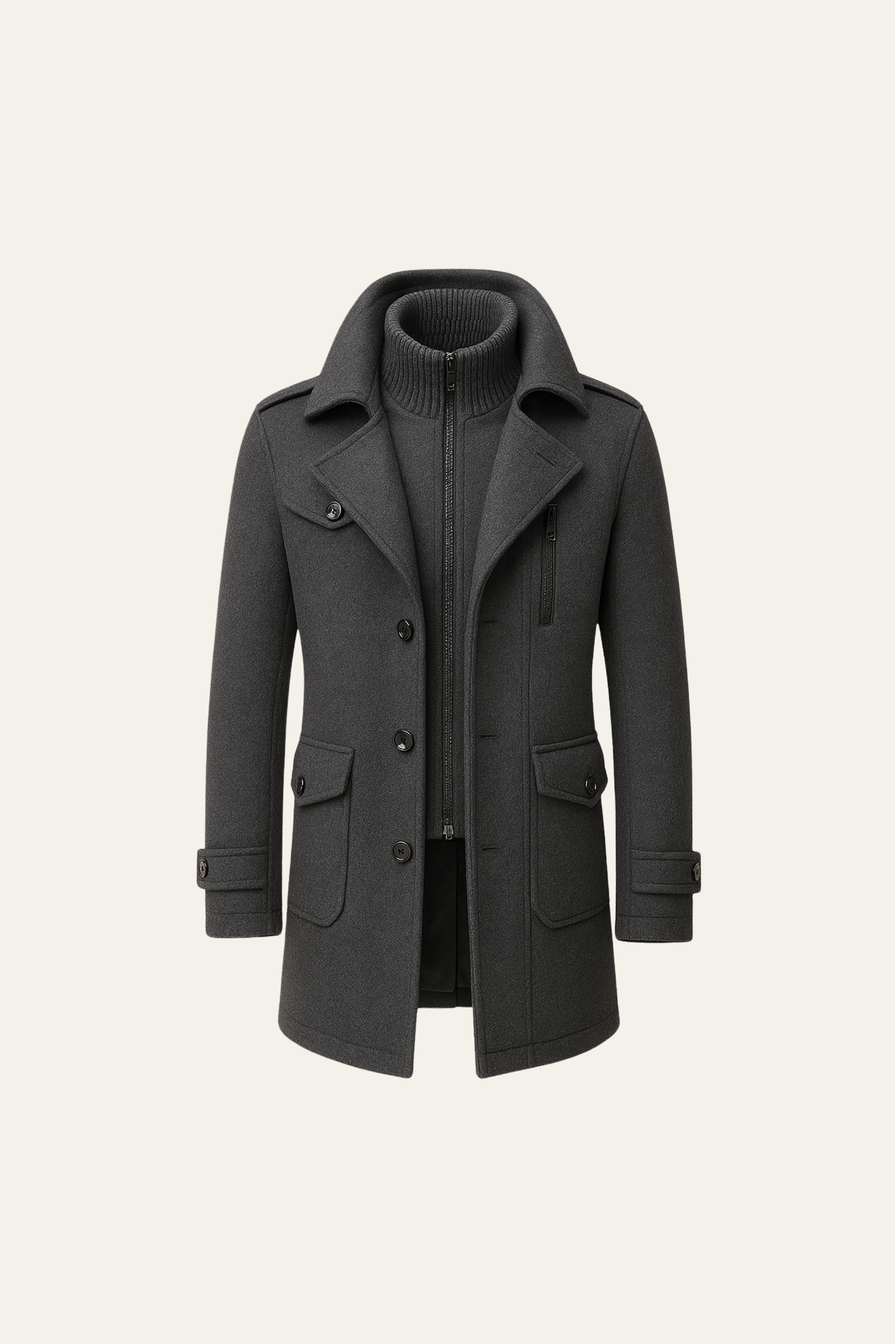 Melvin Field Coat Grey