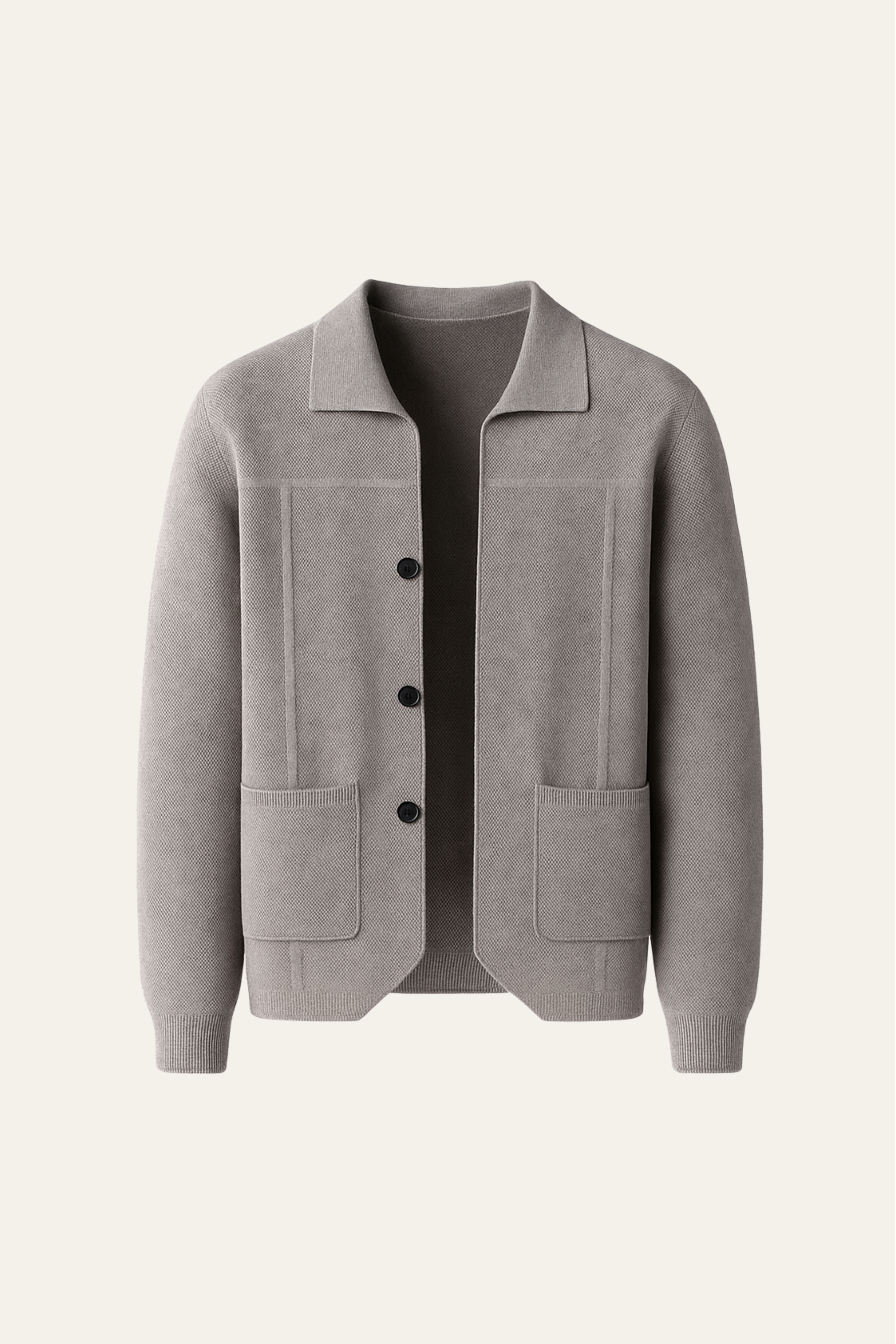 Valero Cashmere Cardigan Grey