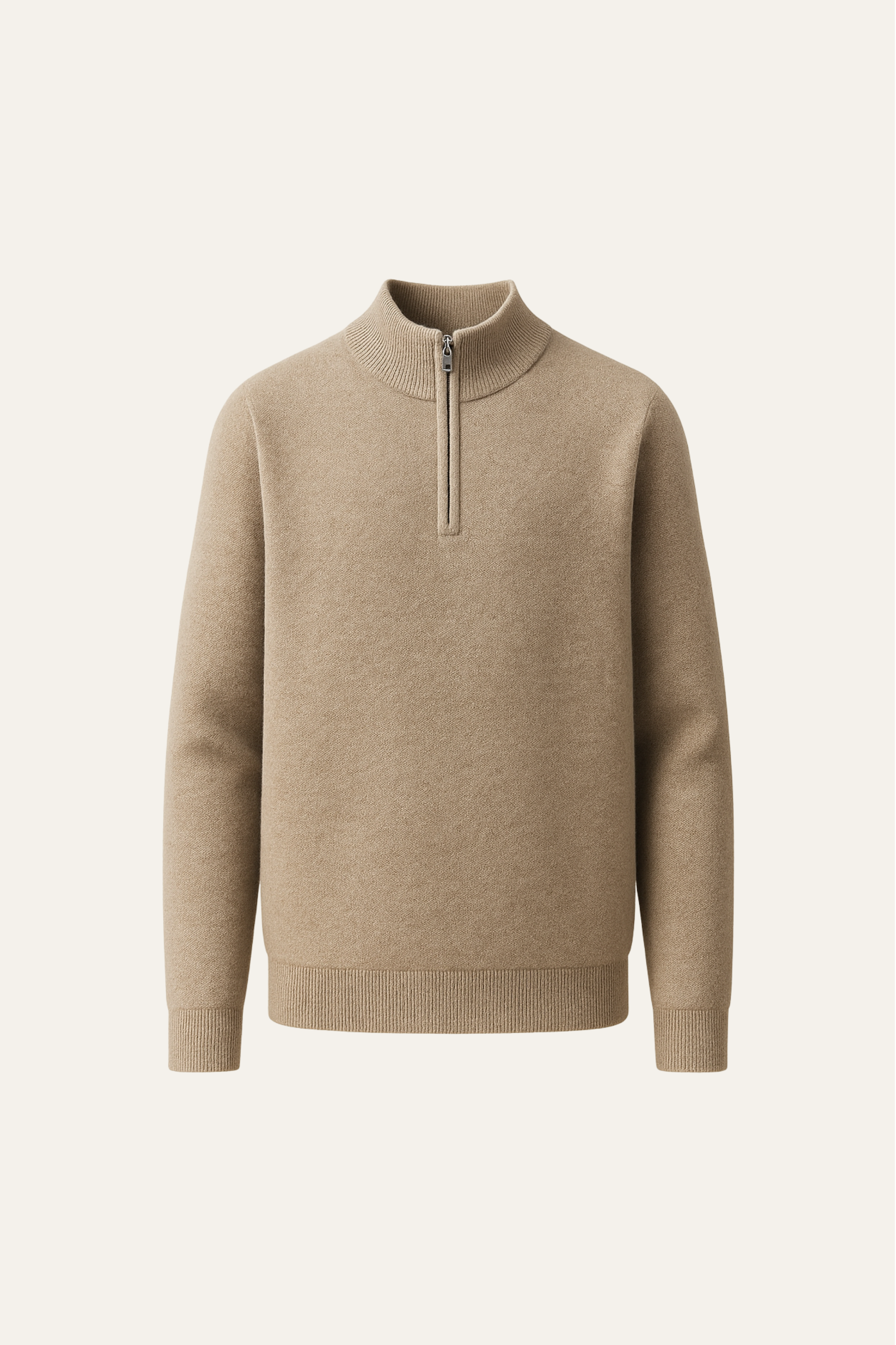 Lunaro Quarter-Zip Knit Beige