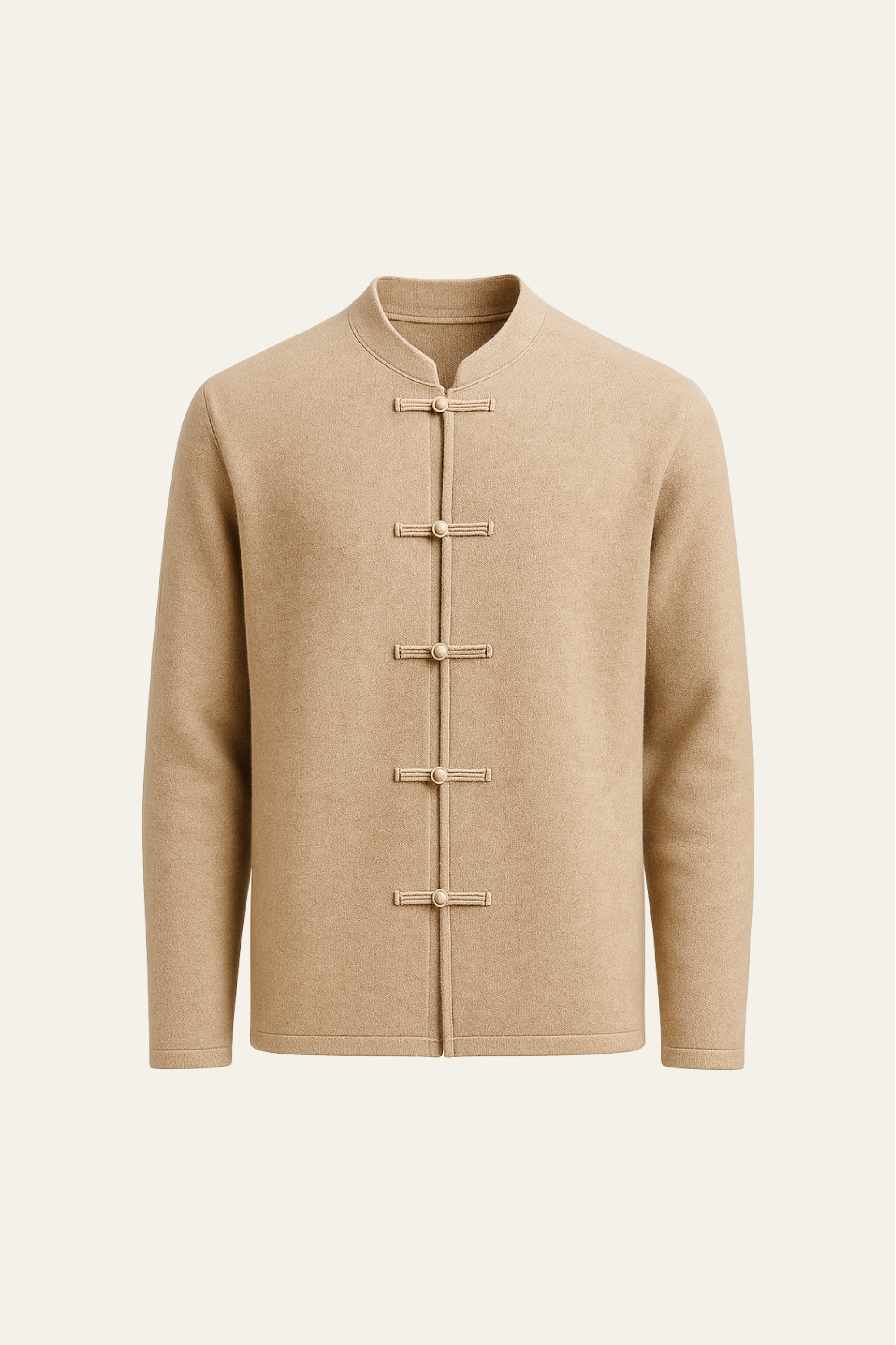 Lunaro Mandarin Wool Beige