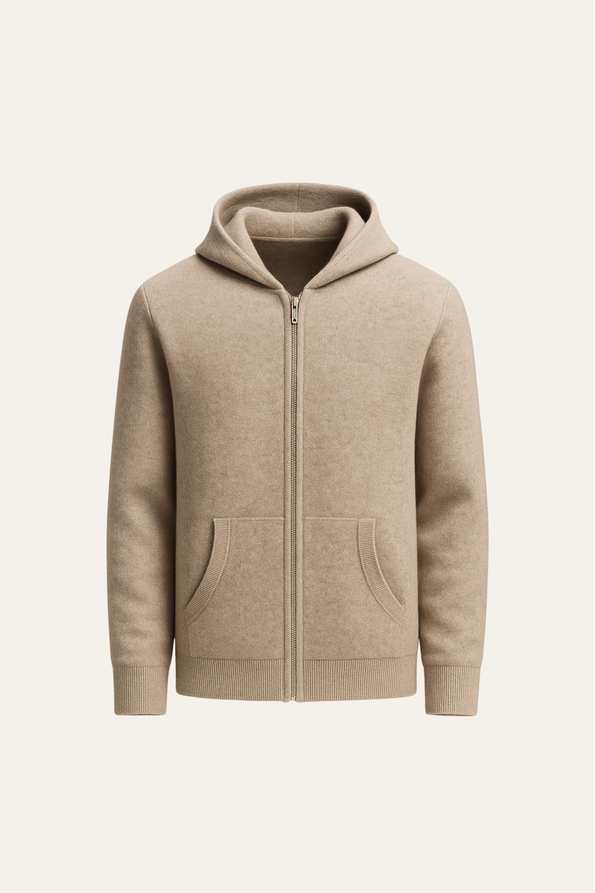 Tavole Hooded Zip Taupe