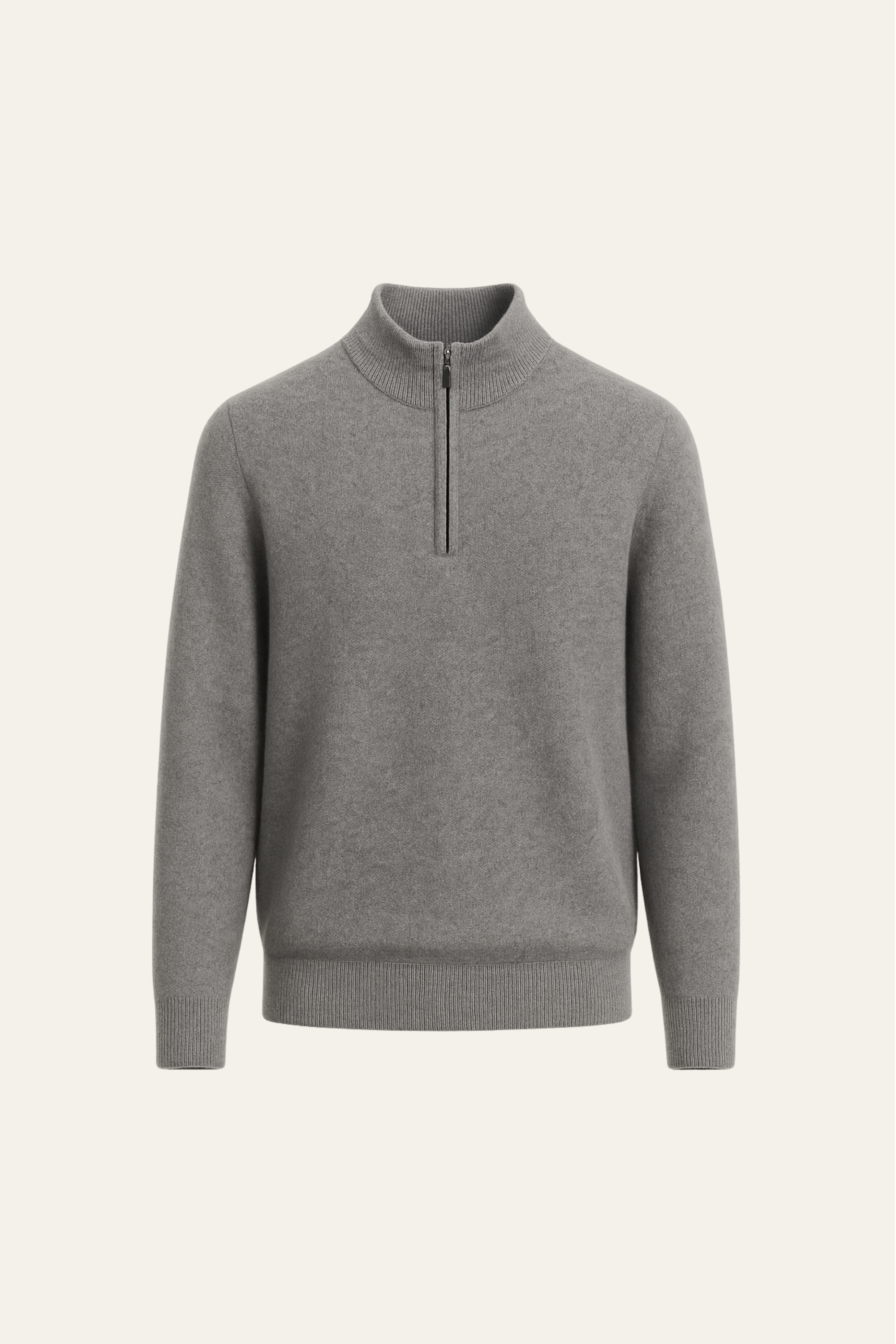Lunaro Quarter-Zip Knit Grey