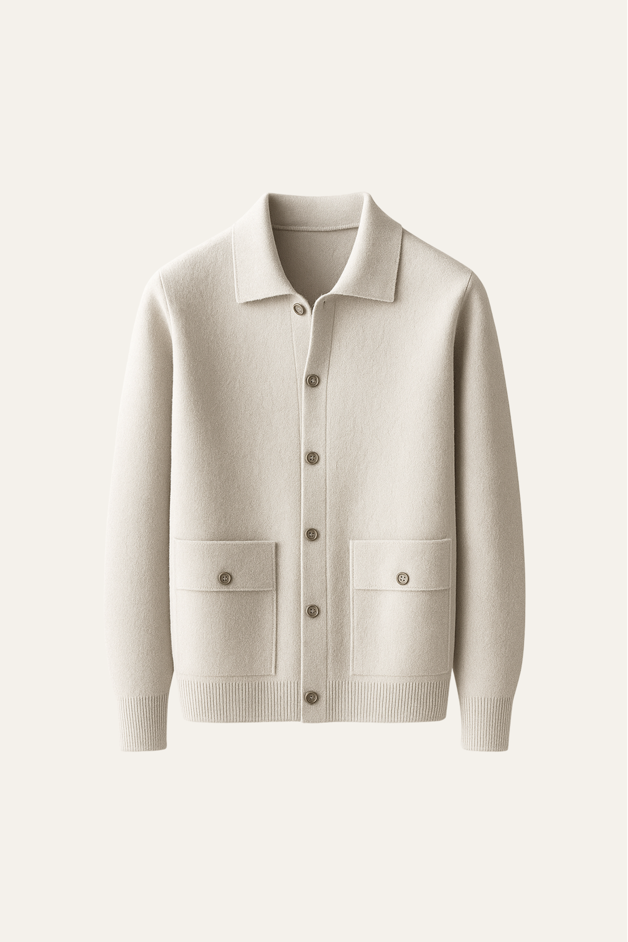 Lorenzo Cashmere Cardigan Ivory