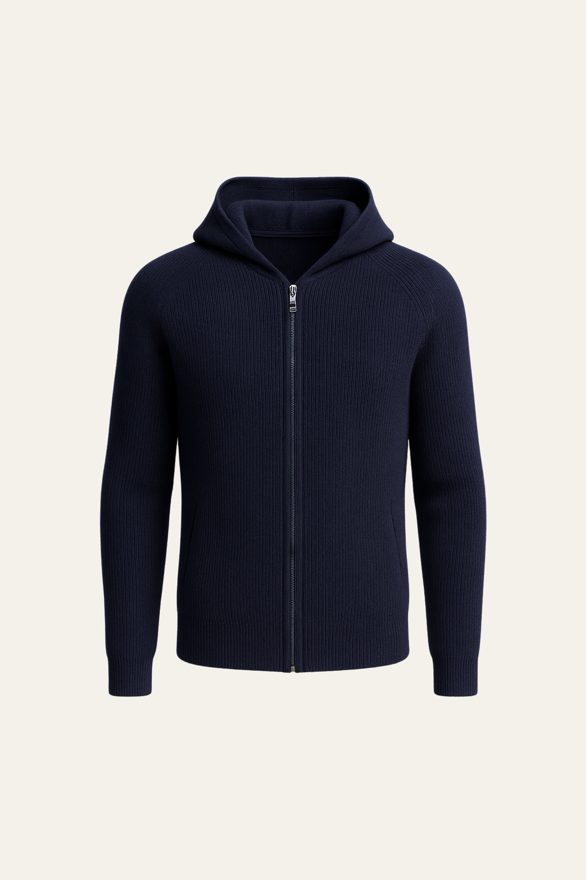 Amalfi Merino Hooded Sweater Navy