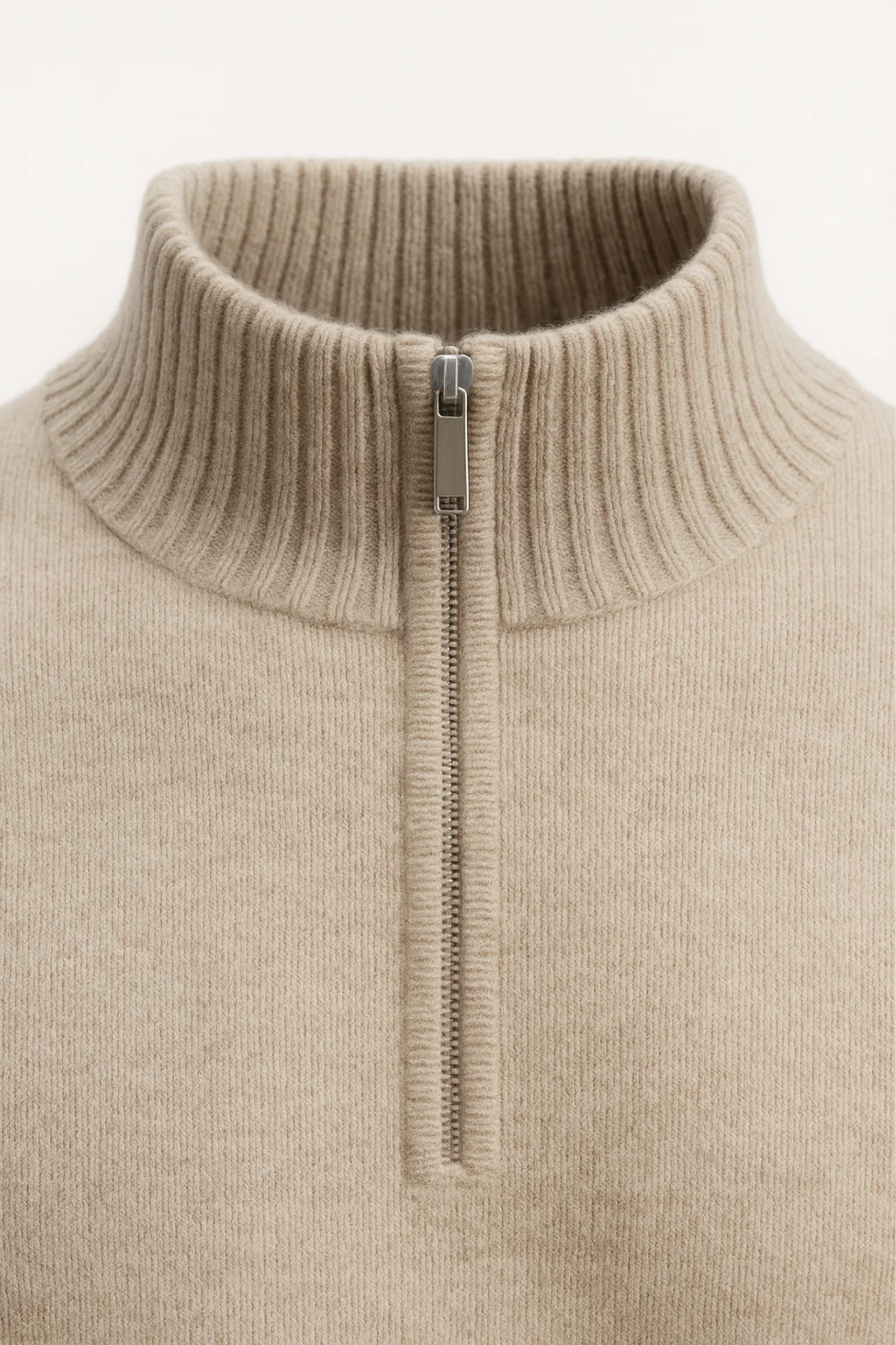 Enrico Half Zip Beige