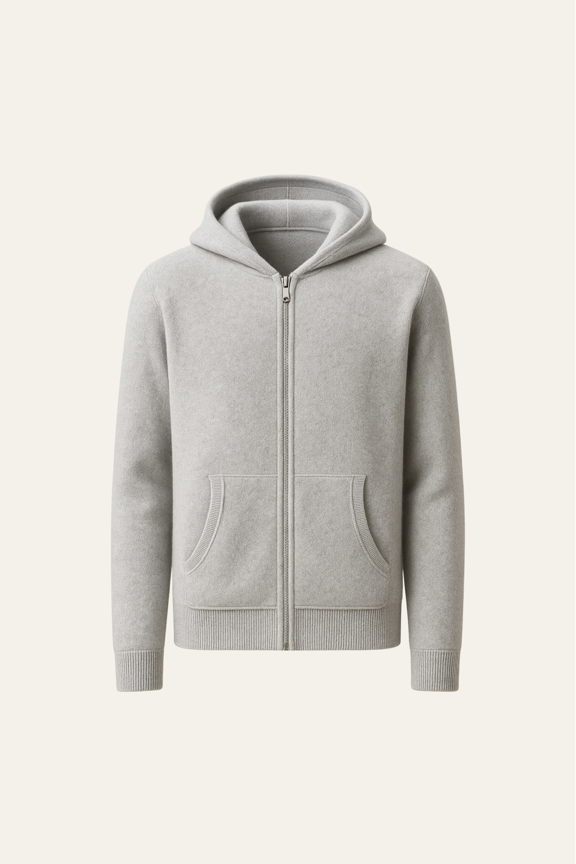 Tavole Hooded Zip Grey