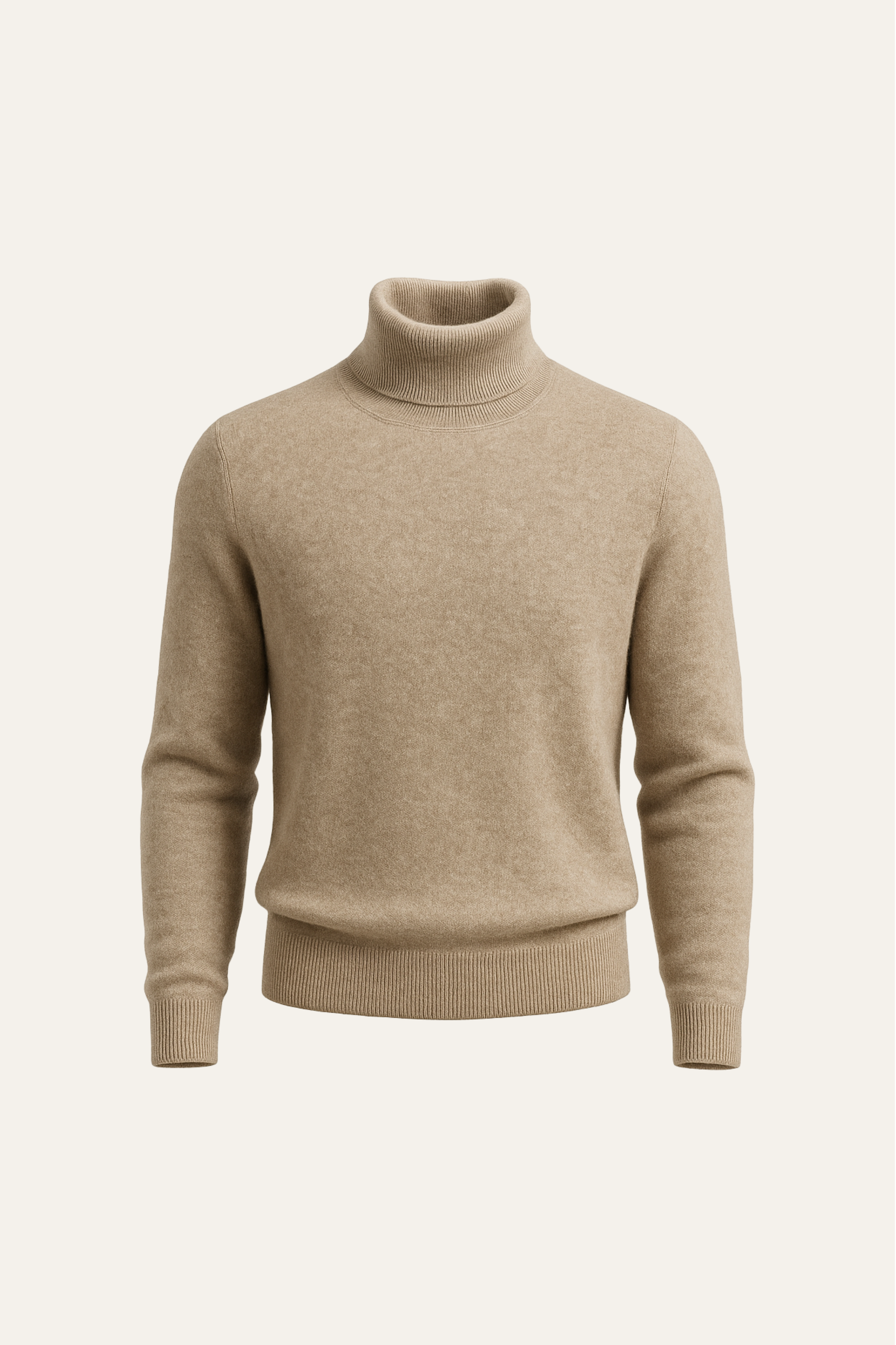 Avenzo Cashmere Turtleneck Dark Beige