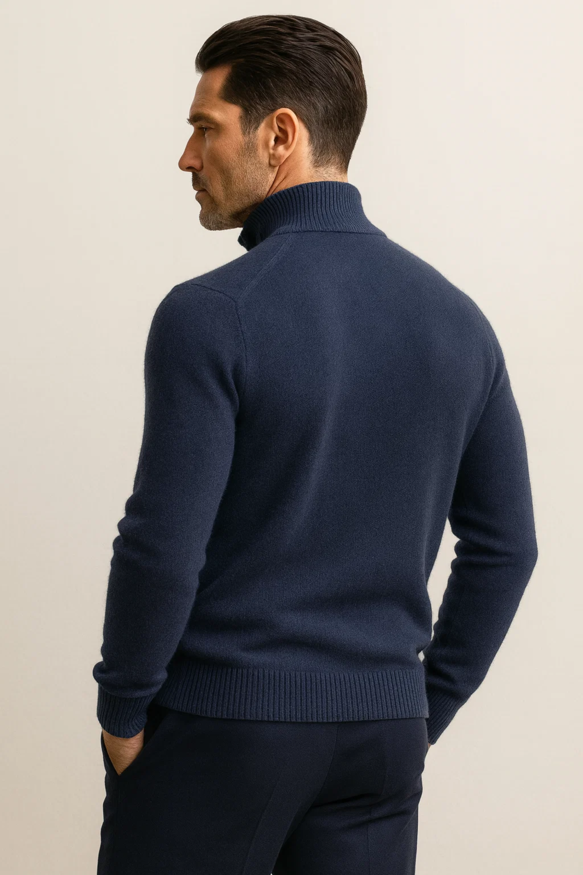 Enrico Half Zip Navy