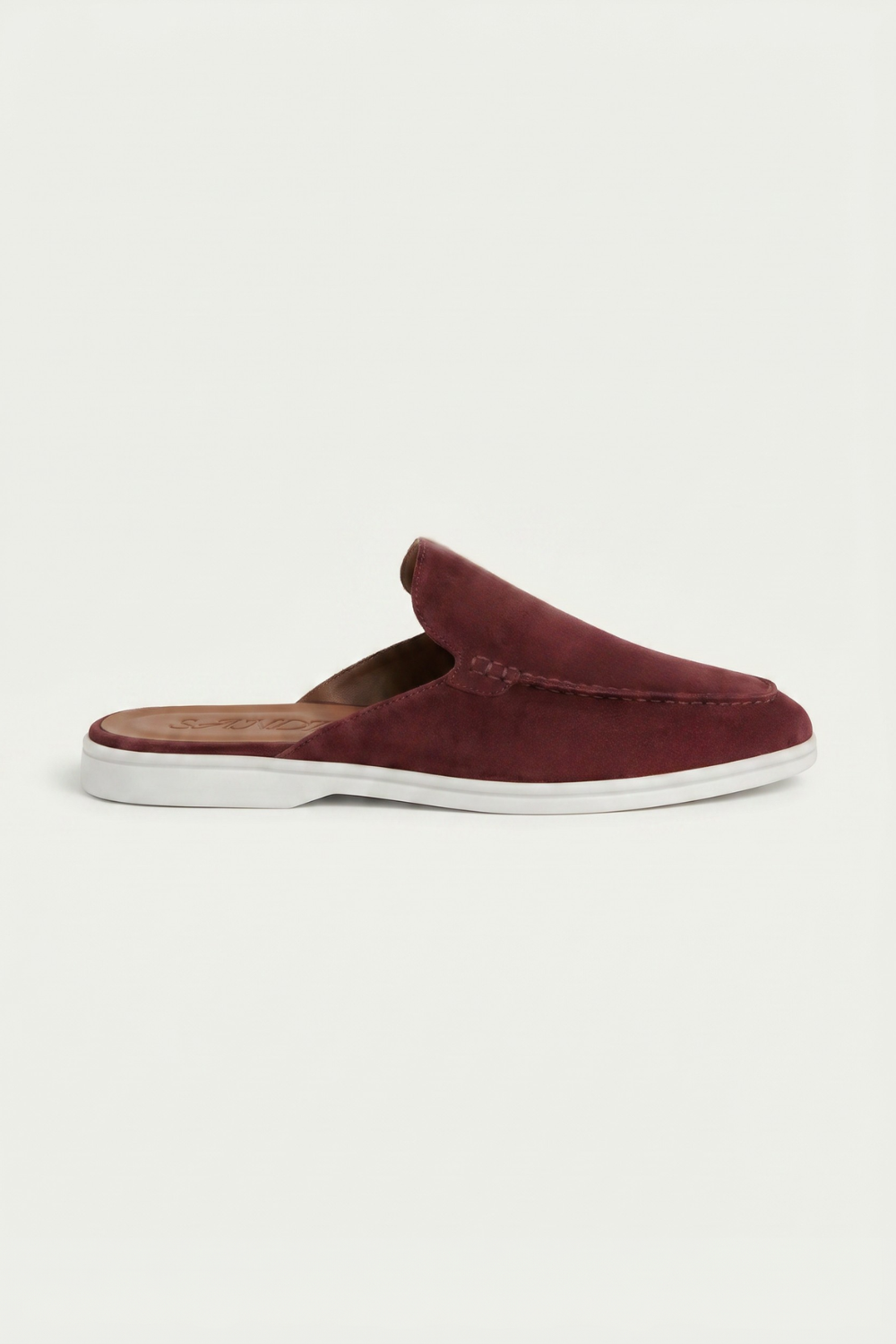 Yacht Suède Mule Burgundy