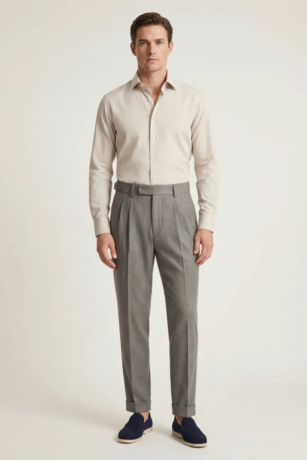 Lorano Merino Pantalon Grey