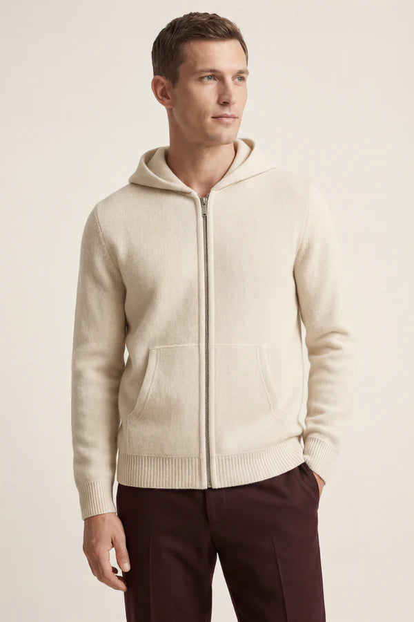 Tavole Hooded Zip Cream