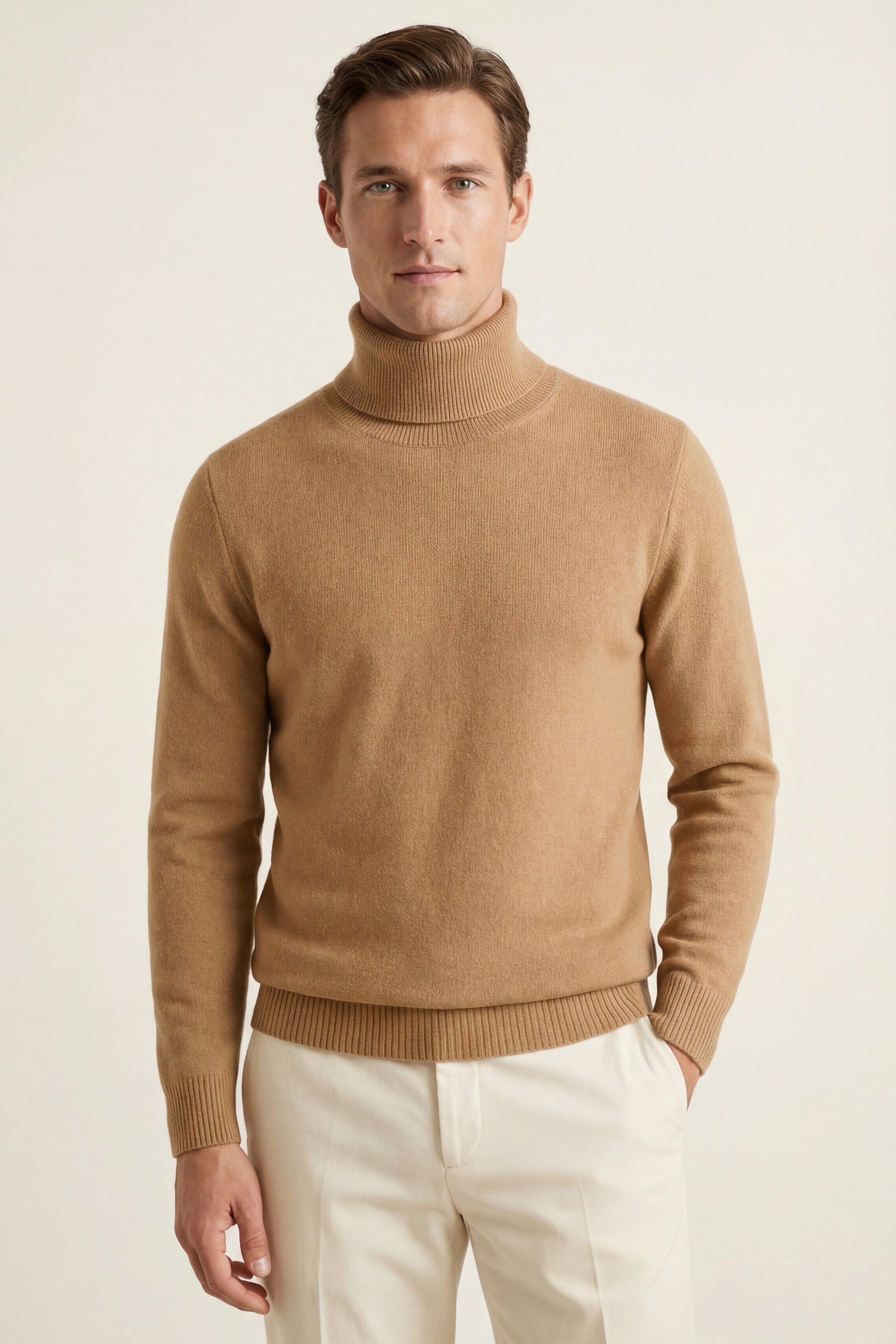 Avenzo Cashmere Turtleneck Brown