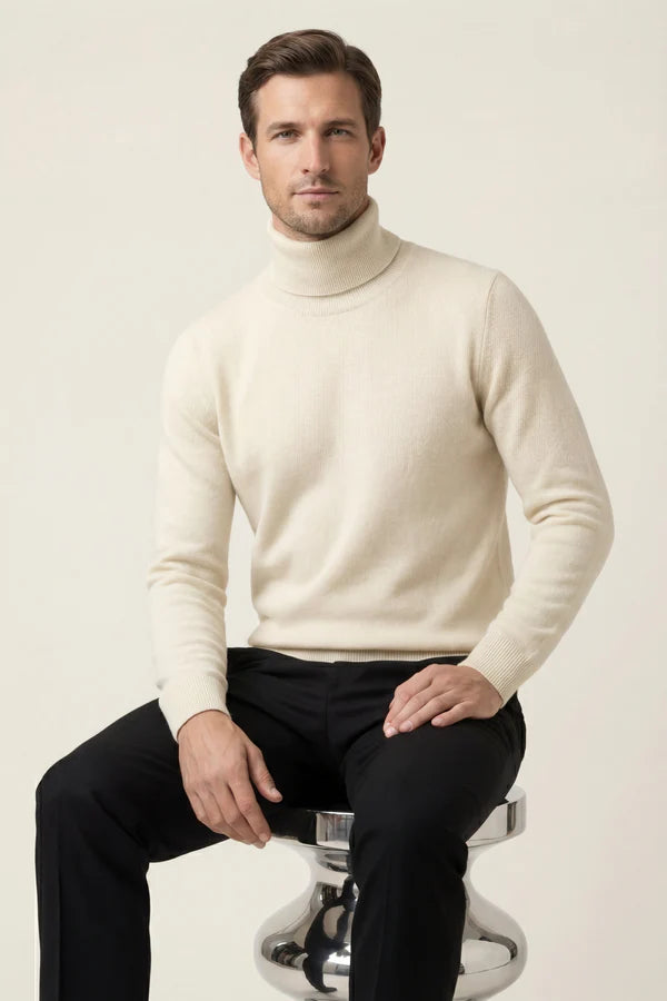 Avenzo Cashmere Turtleneck Ivory