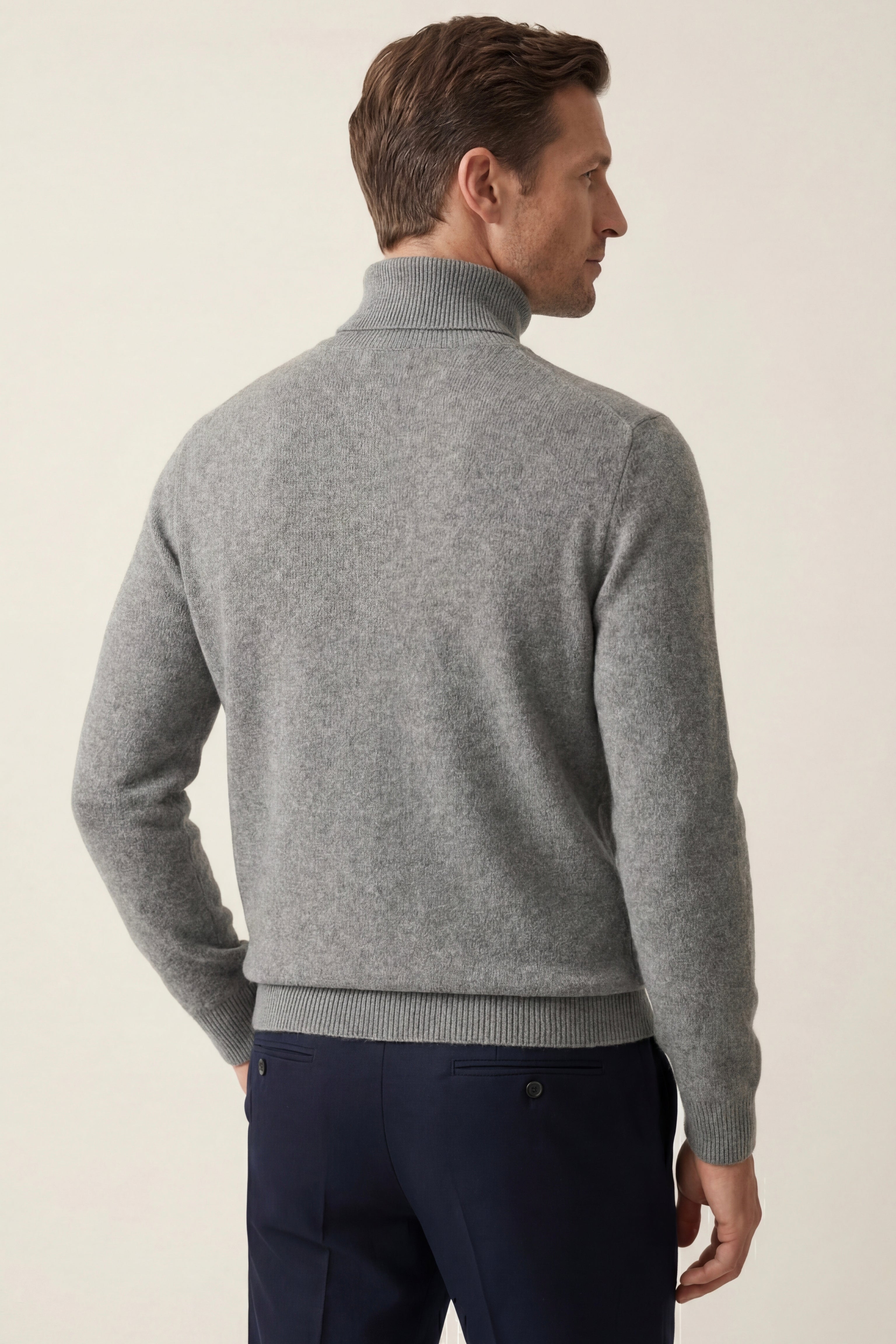 Avenzo Cashmere Turtleneck Grey