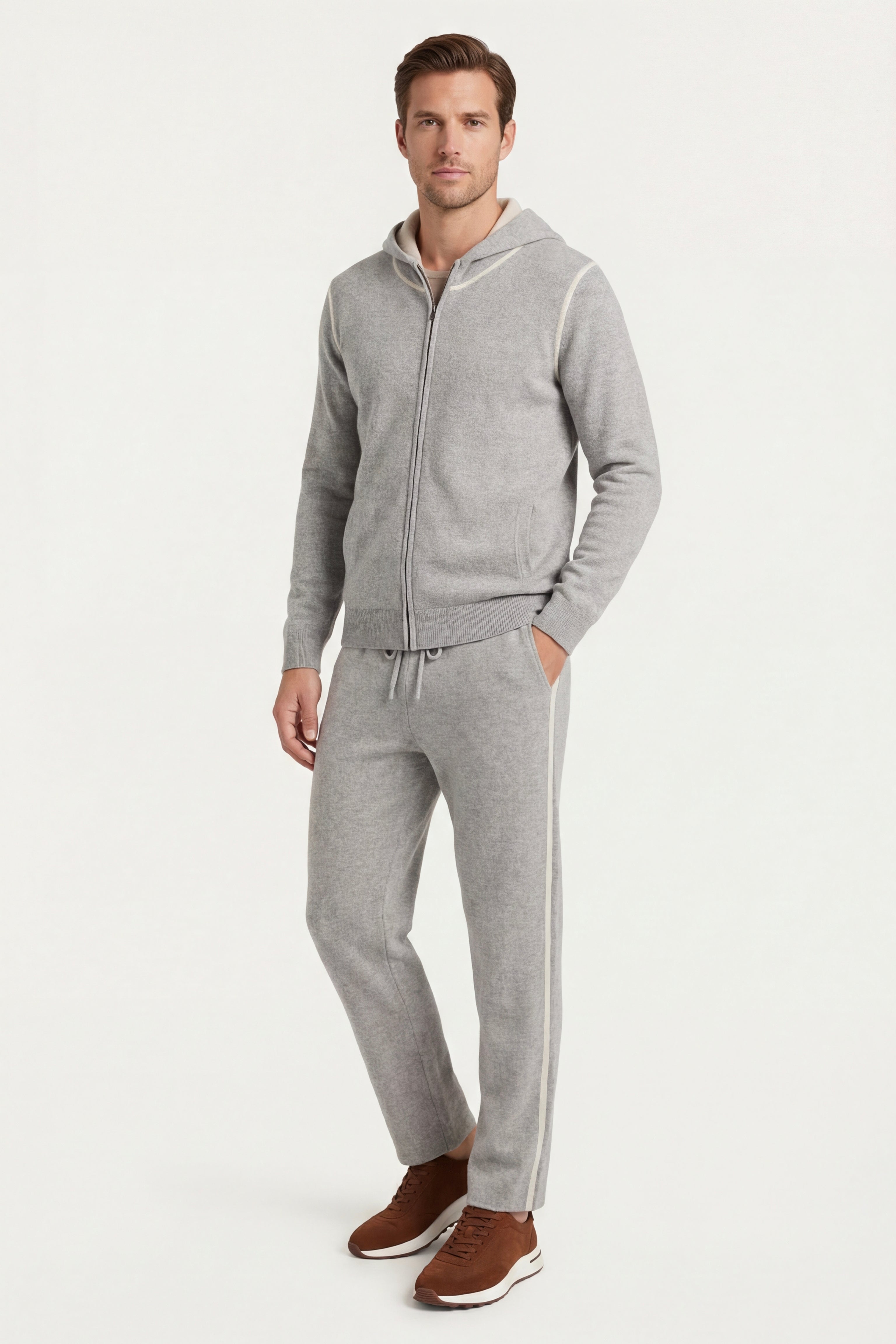 Leonis Cashmere Set Grey