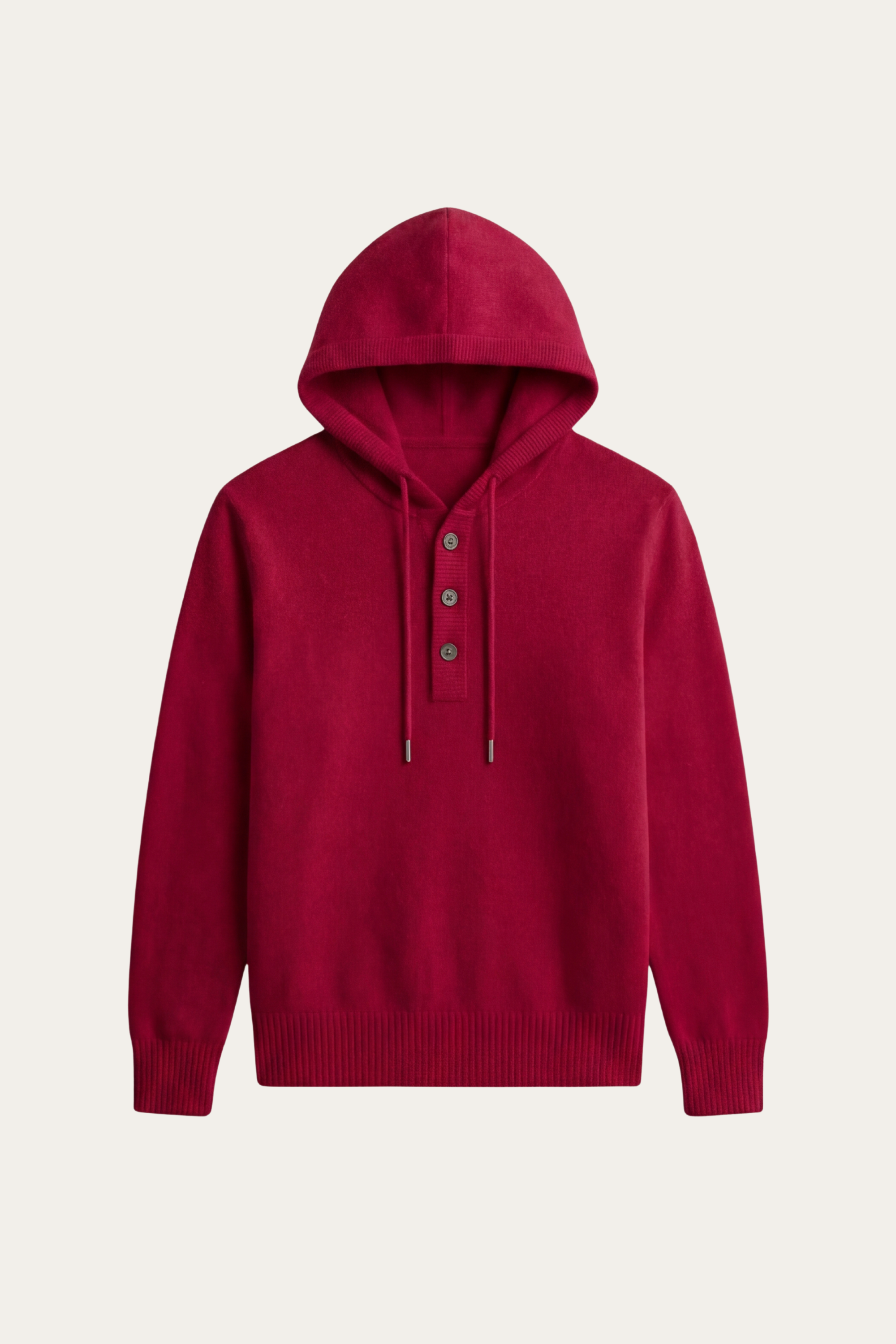 Taviano Hooded Knit Red