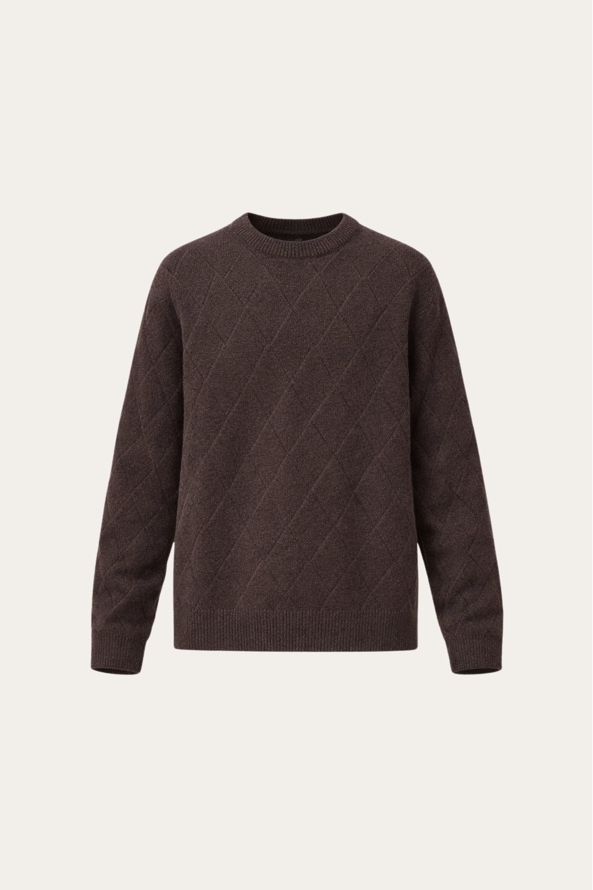 Cesare Knit Crewneck Sweater Mocha