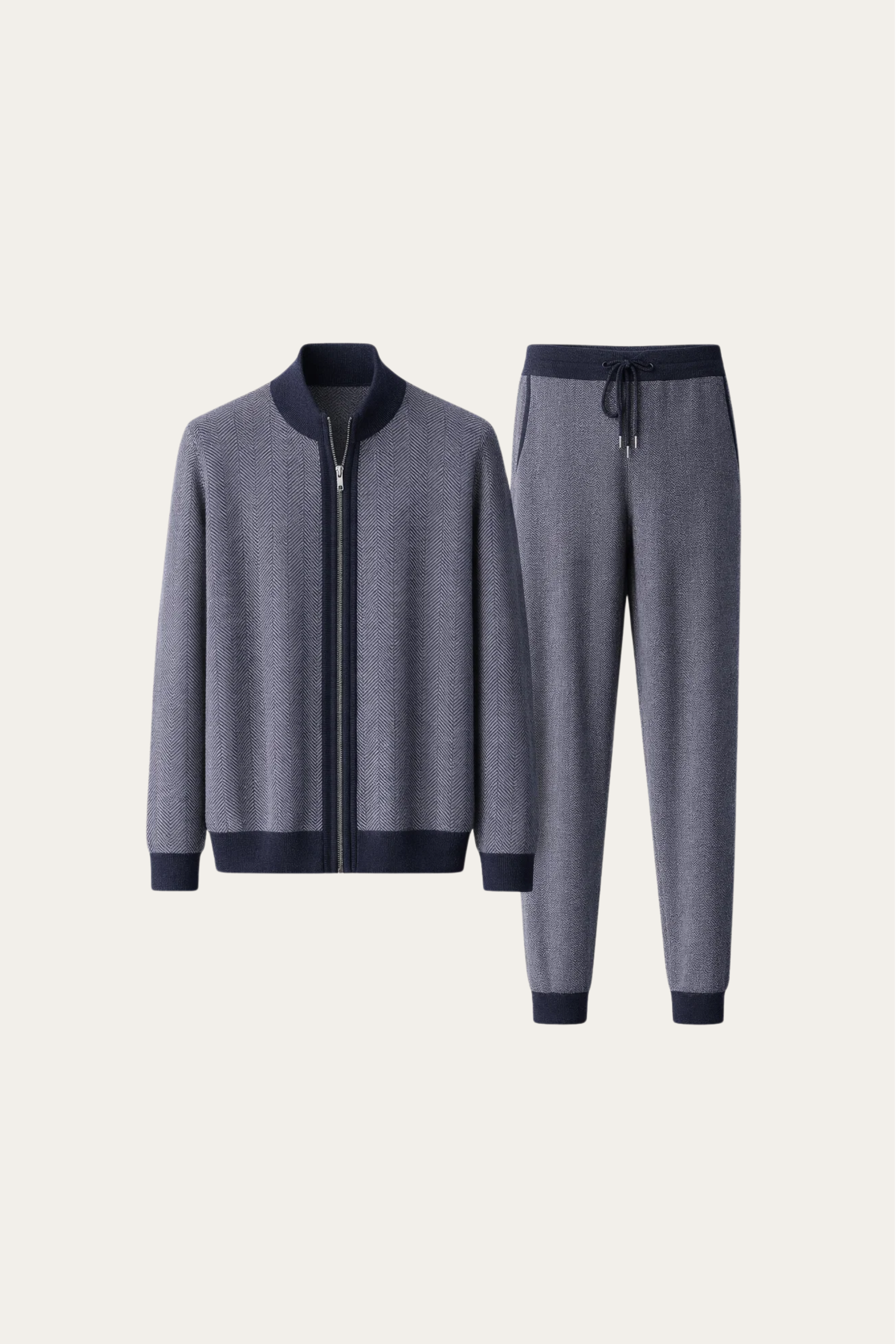 Nico Wool Zip Set Navy